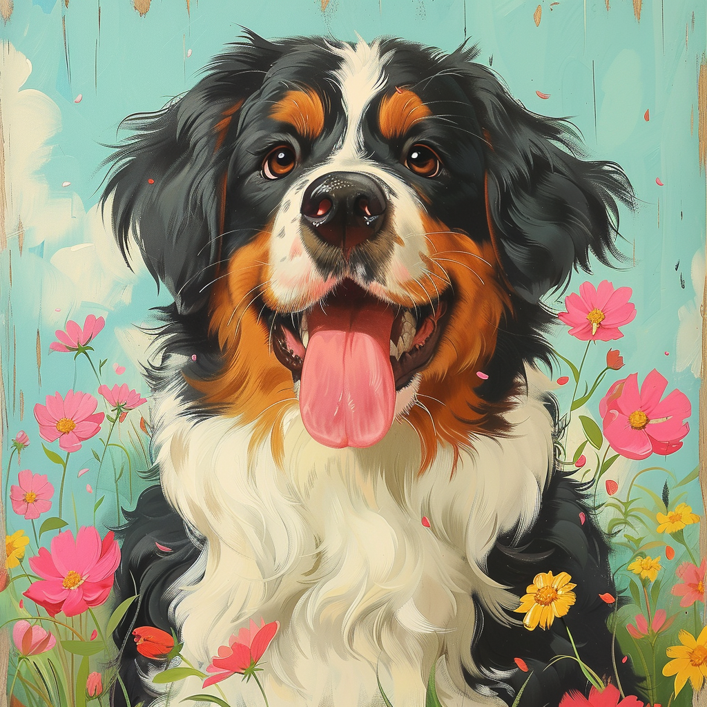 Fashion bernese mountain dog art