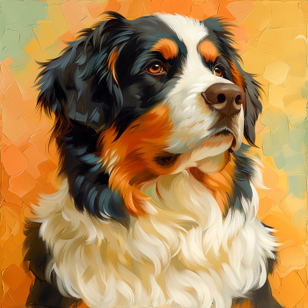 Bernese Mountain Dog Art Poster