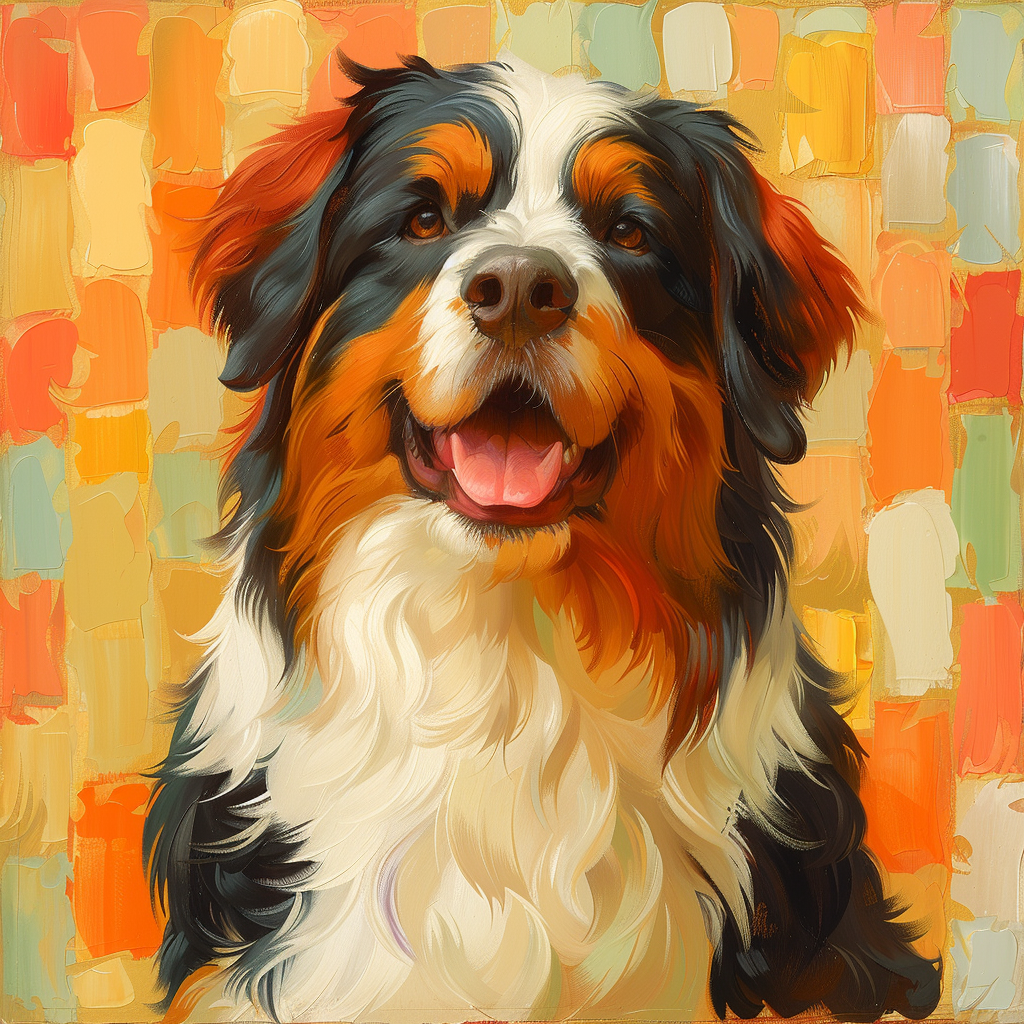 Bernese Mountain Dog Art Poster