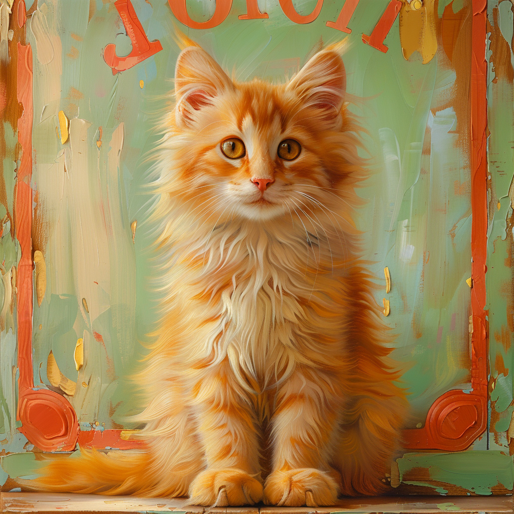 Cat Art Poster