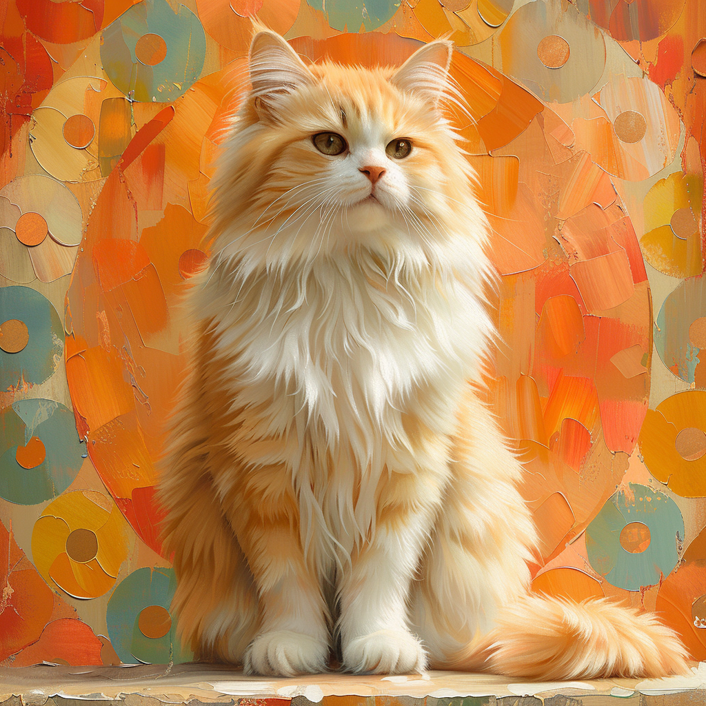 Siberian Cat Art Poster