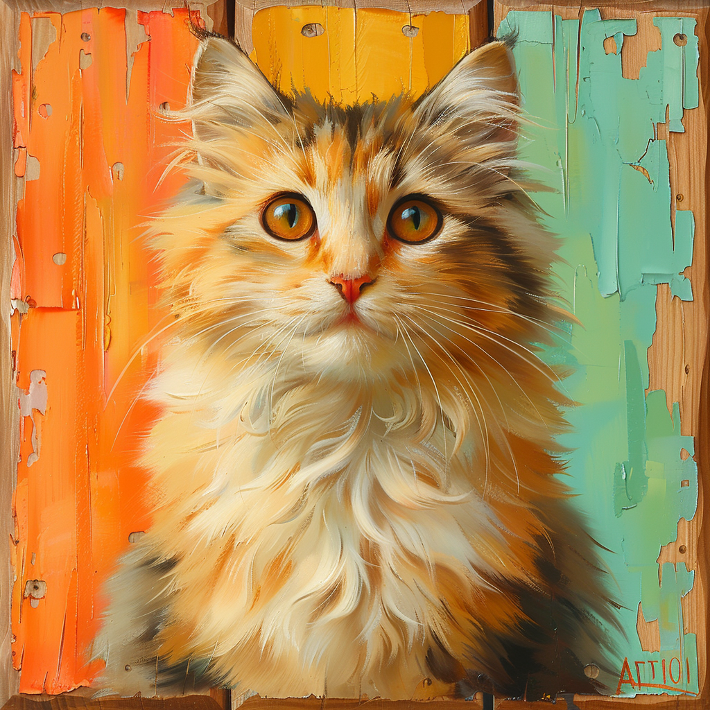 Siberian Cat Art Poster