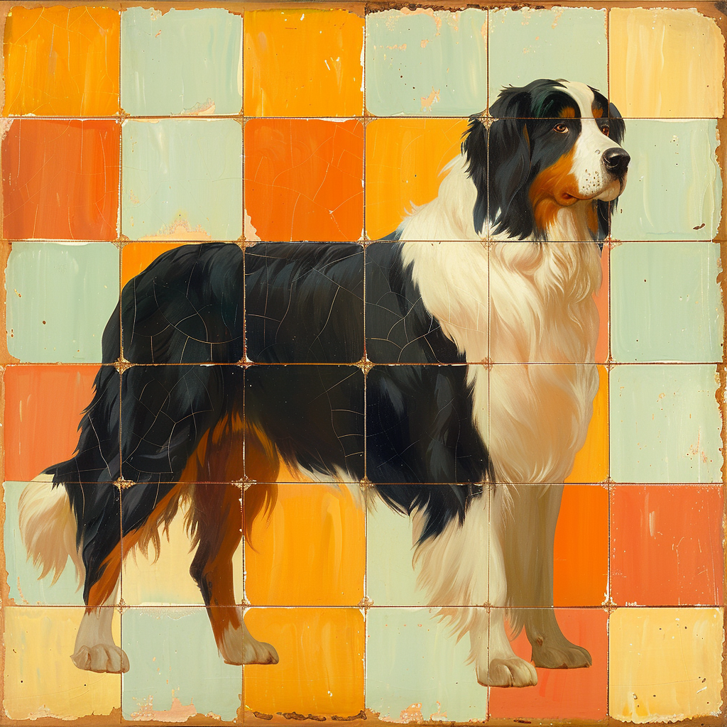 Bernese Mountain Dog Art Poster