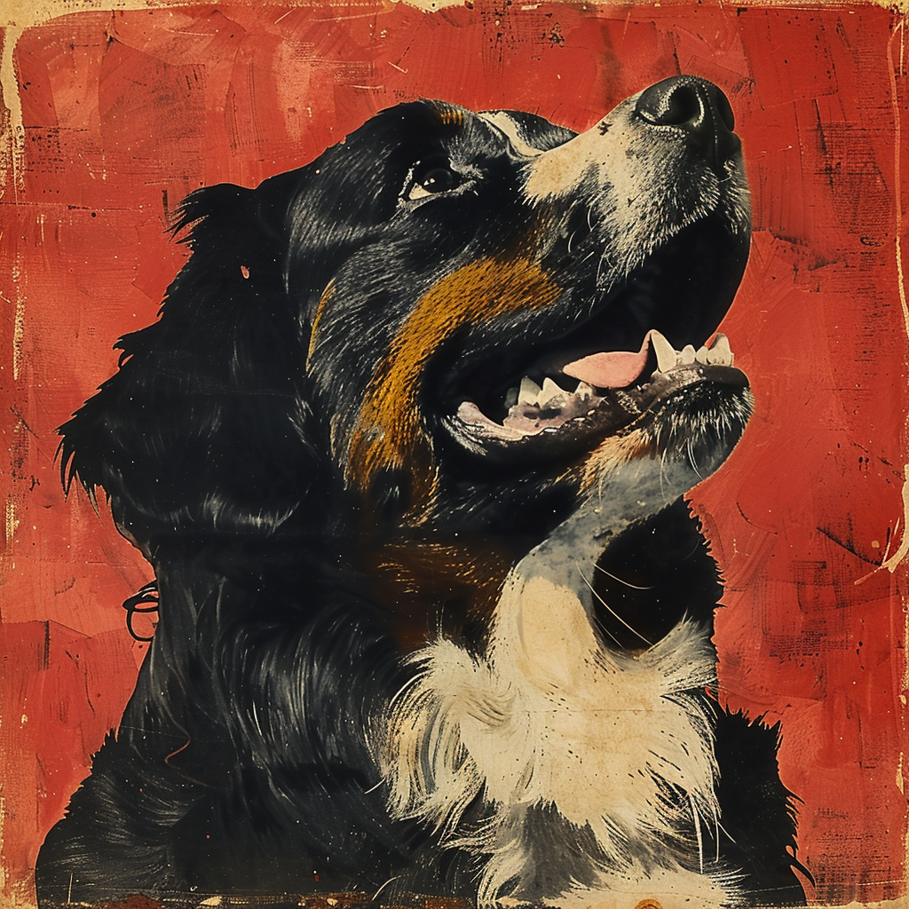 Bernese Mountain Dog Art Poster