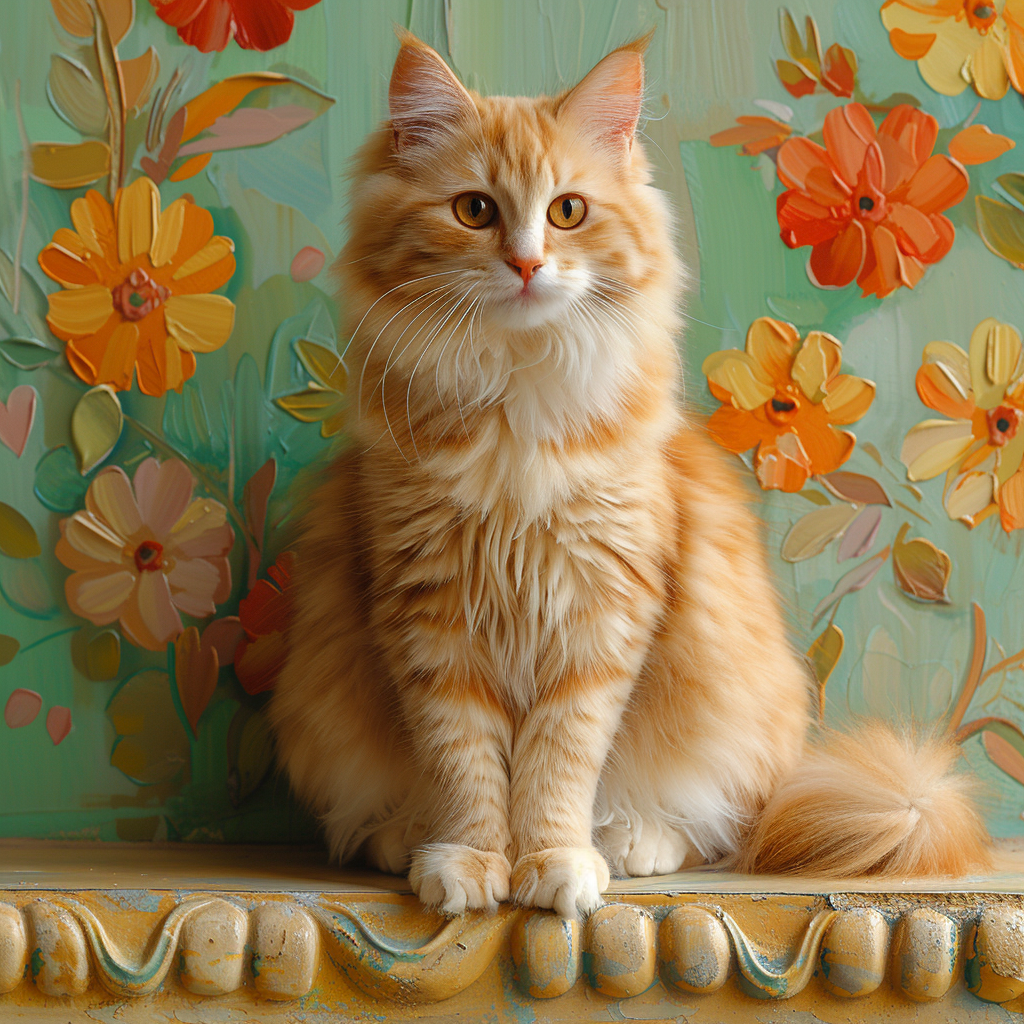 Siberian Cat Art Poster