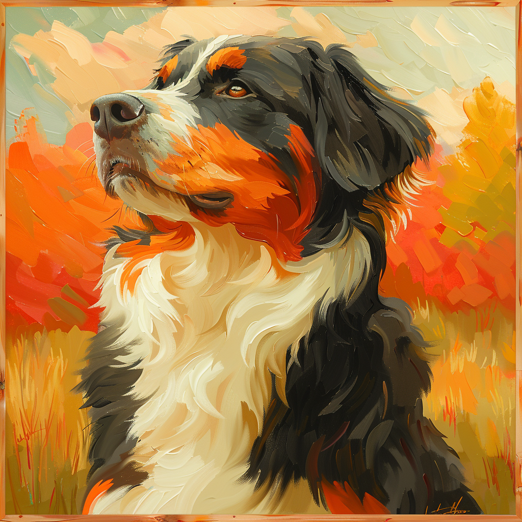 Bernese Mountain Dog Art Poster