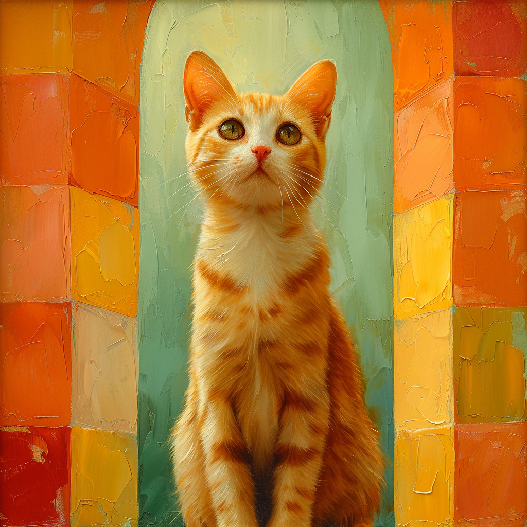 Cat Art Poster