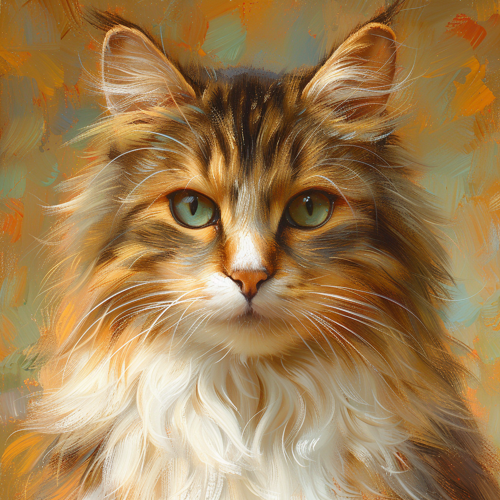 Siberian Cat Art Poster