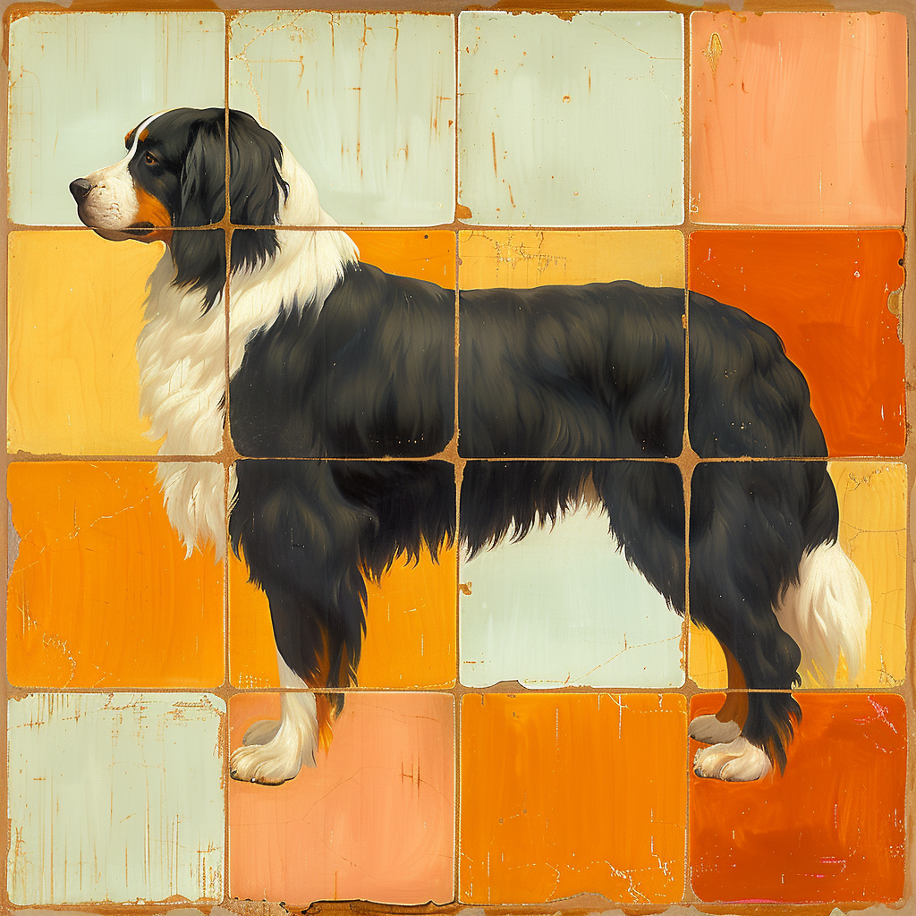 Bernese Mountain Dog Art Poster