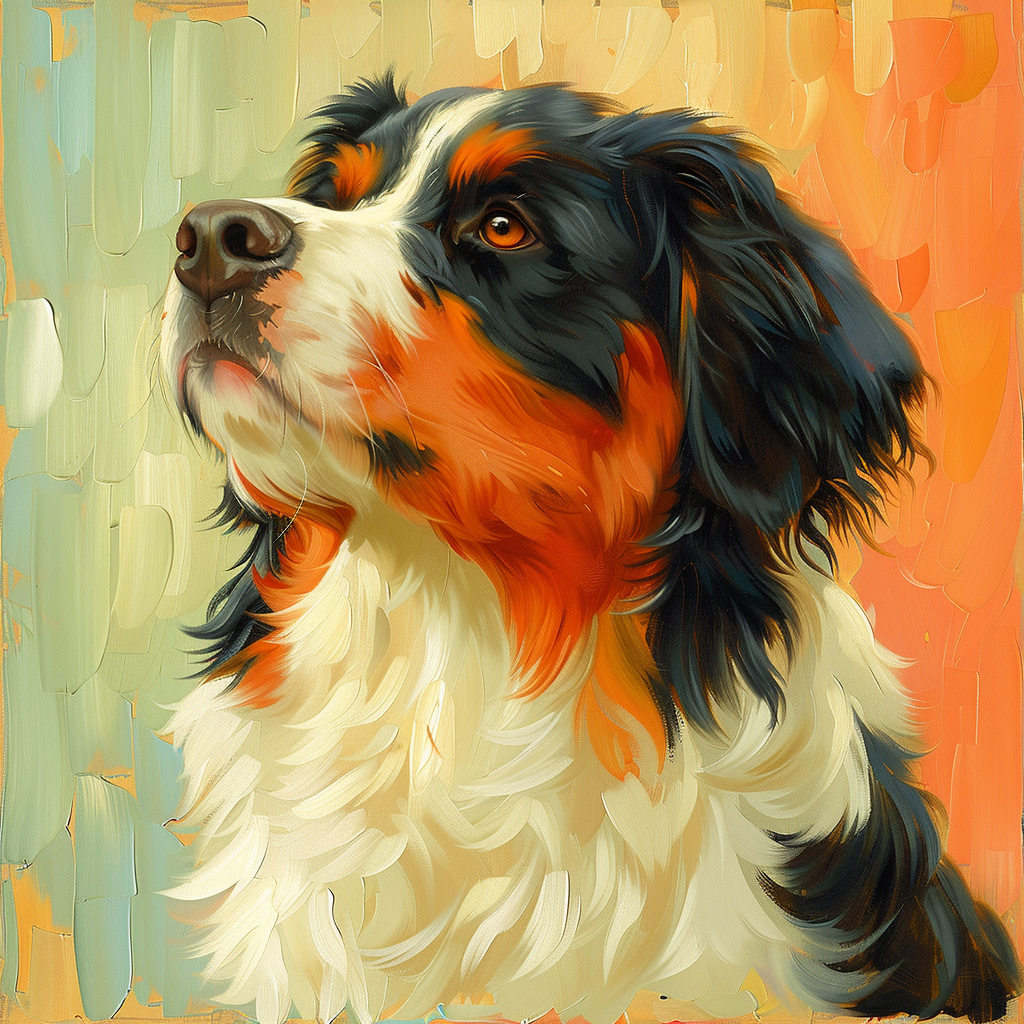 Bernese Mountain Dog Art Poster