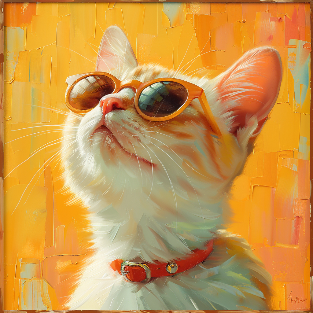 Cat Art Poster