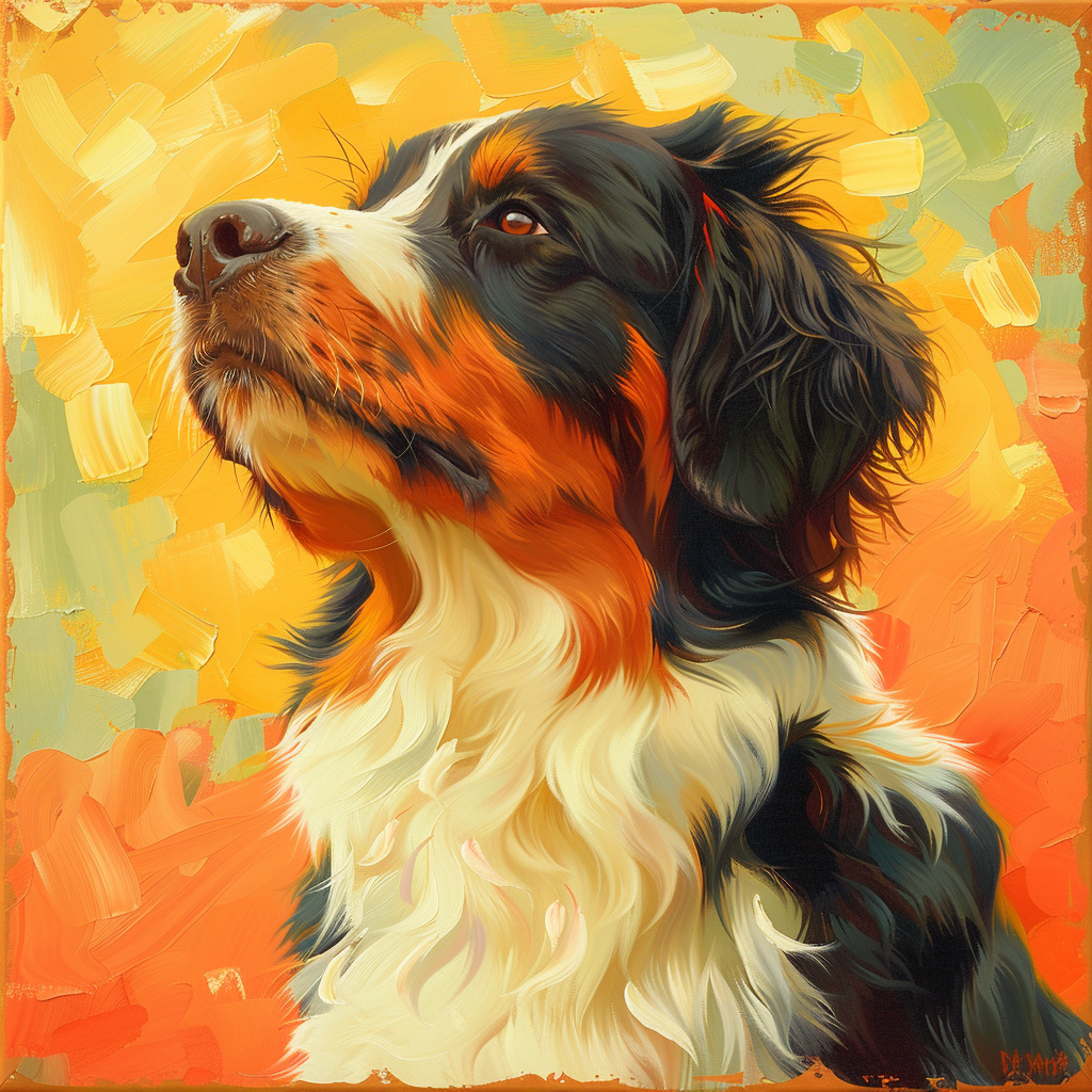 Bernese Mountain Dog Art Poster