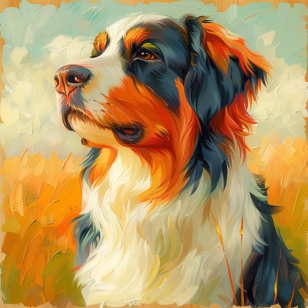 Bernese Mountain Dog Art Poster