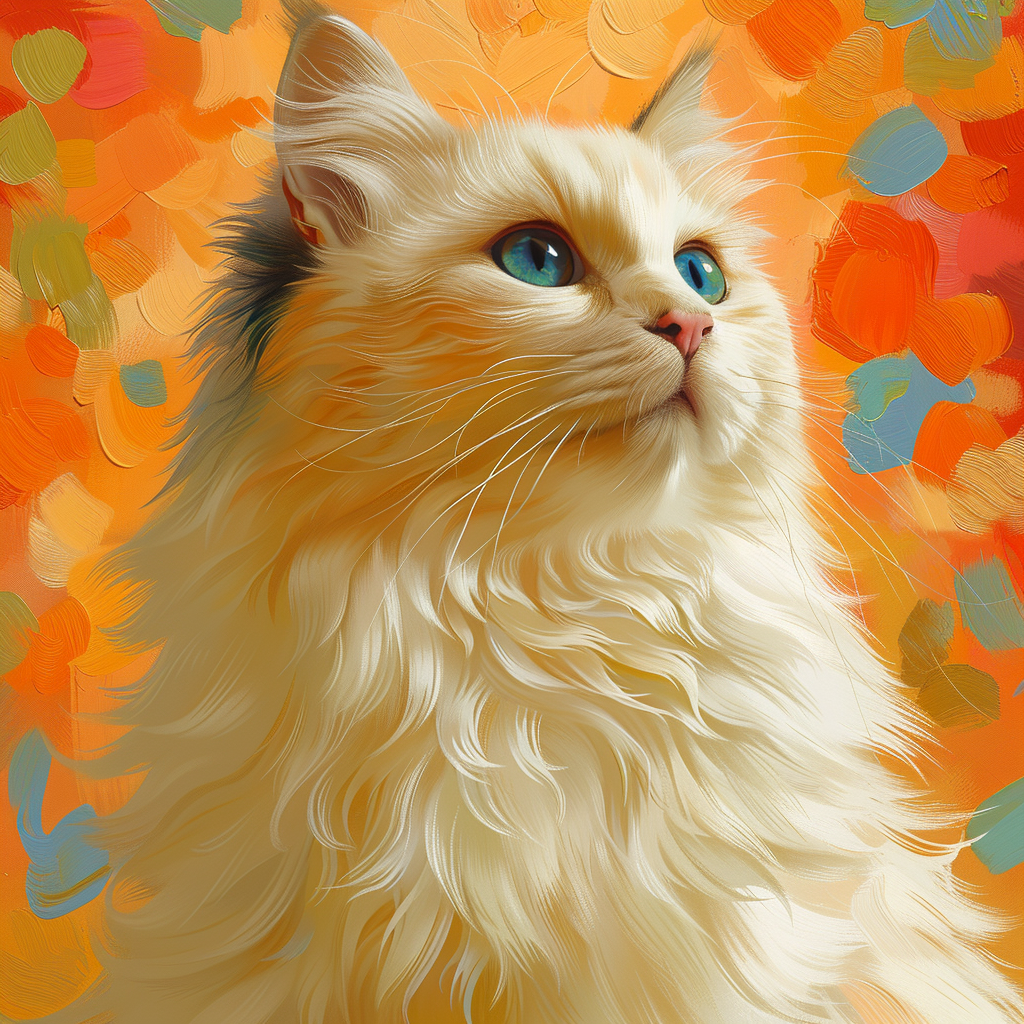 Siberian Cat Art Poster