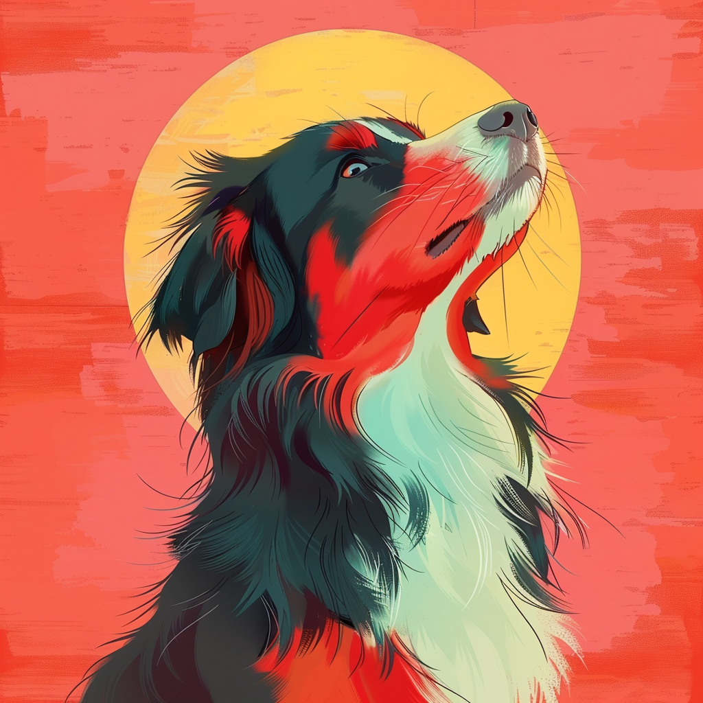 Bernese Mountain Dog Art Poster