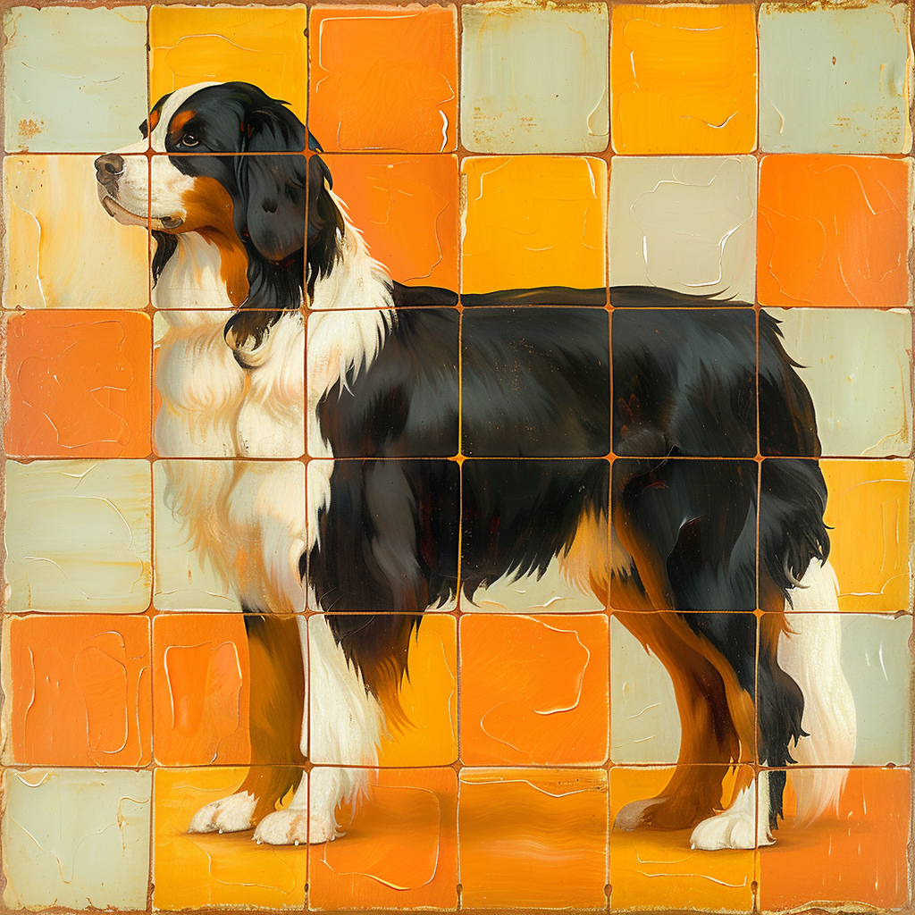 Bernese Mountain Dog Art Poster