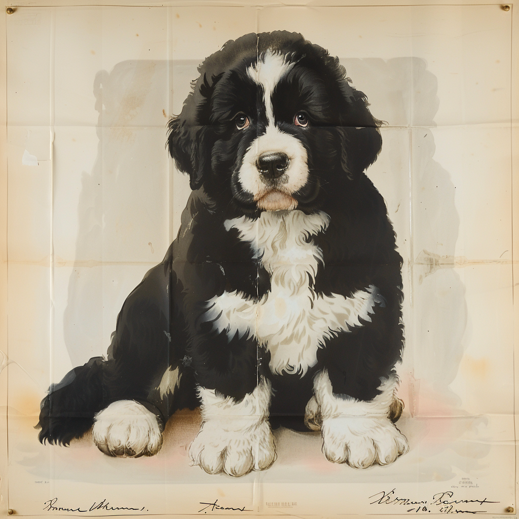 Bernese Mountain Dog Art Poster