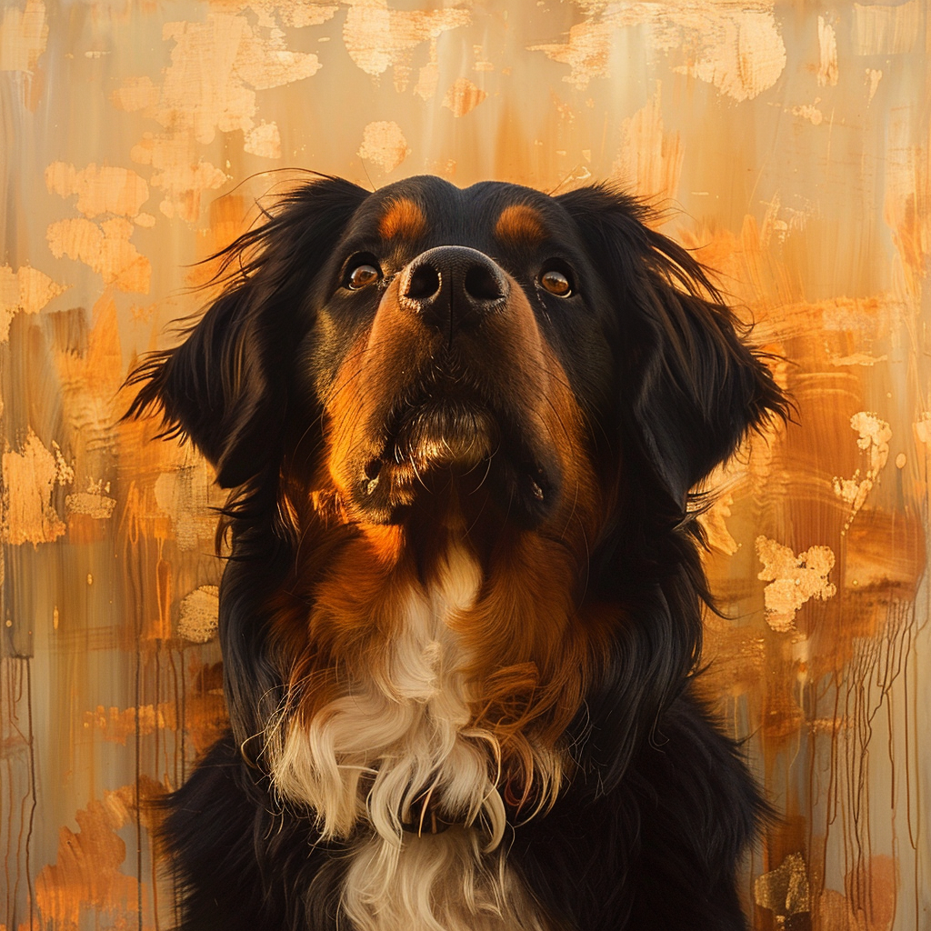 Bernese Mountain Dog Art Poster