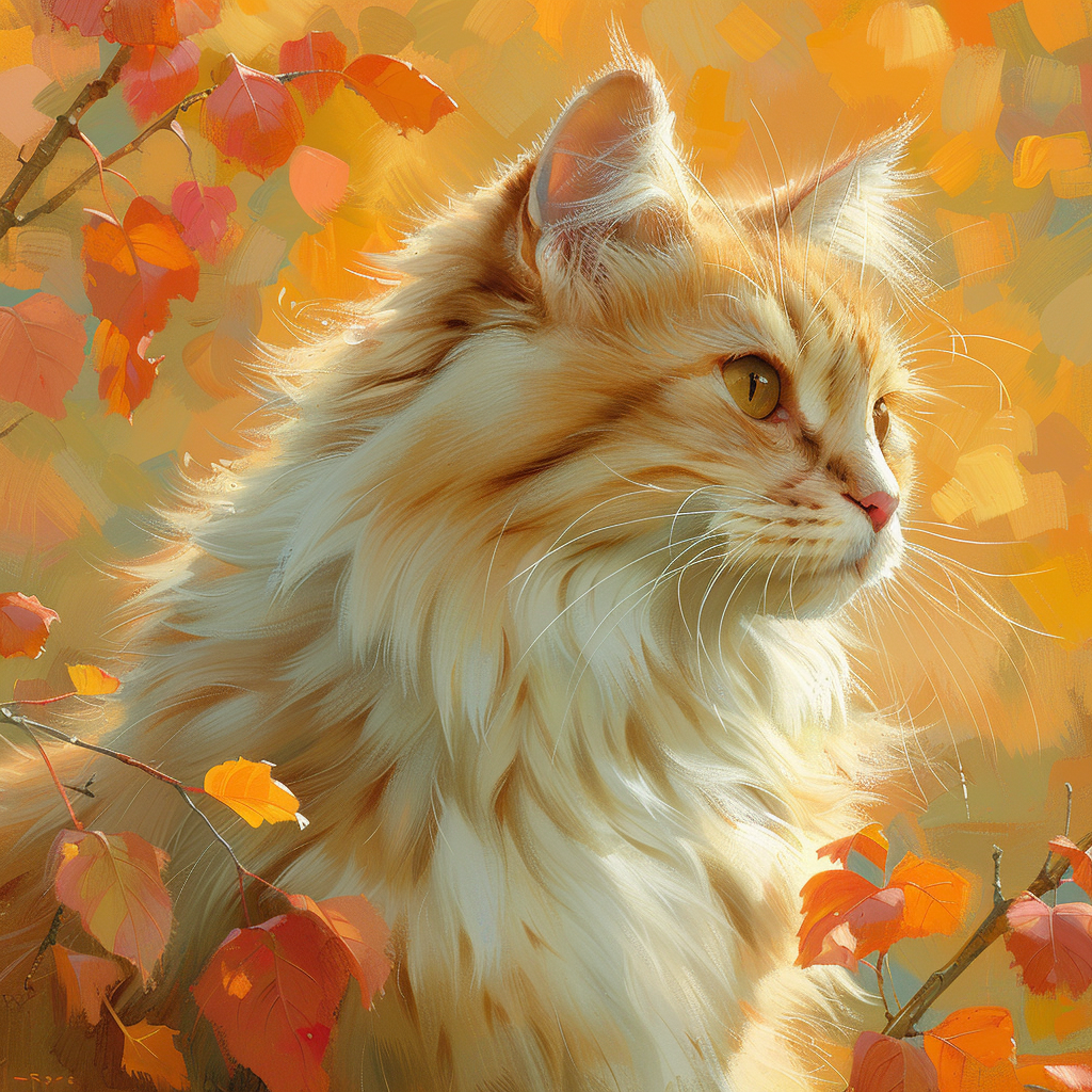 Siberian Cat Art Poster