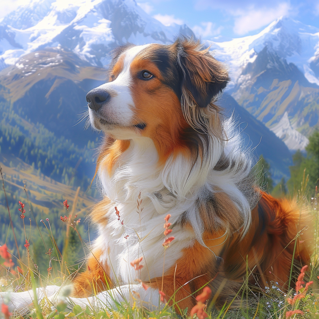 Bernese Mountain Dog Art Poster