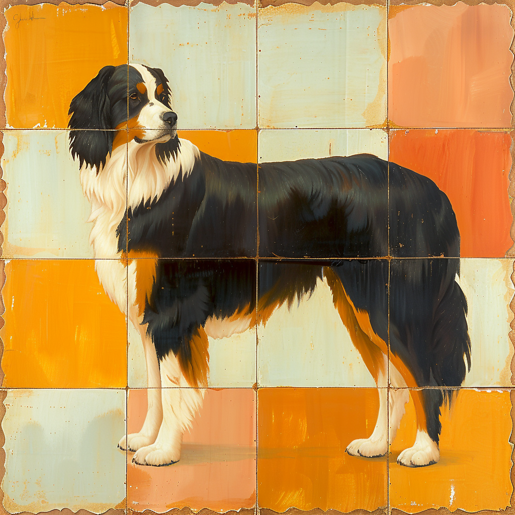 Bernese Mountain Dog Art Poster