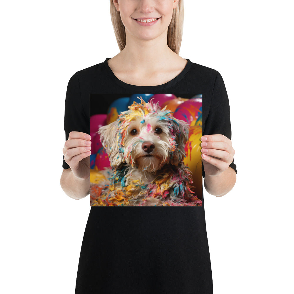 Havanese Splashed in Paint Art Print