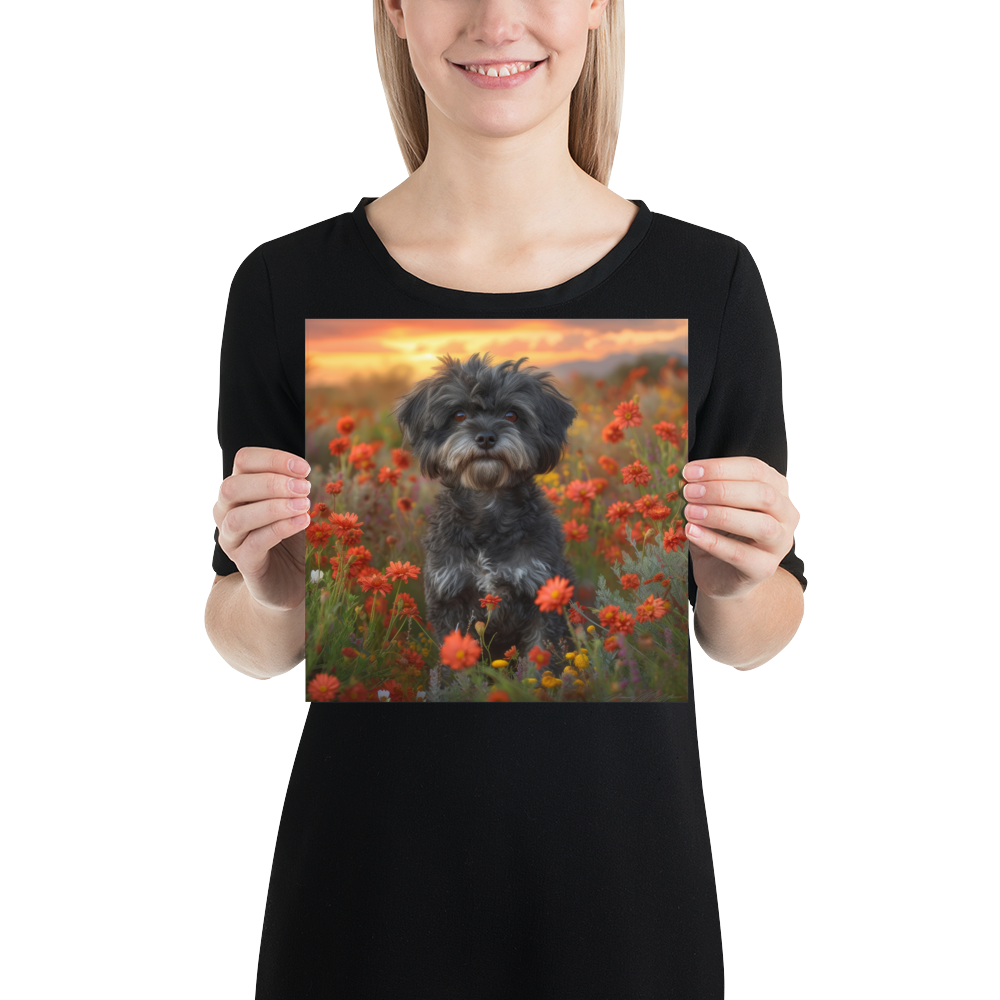 Shih Tzu - Sunset in the Meadow