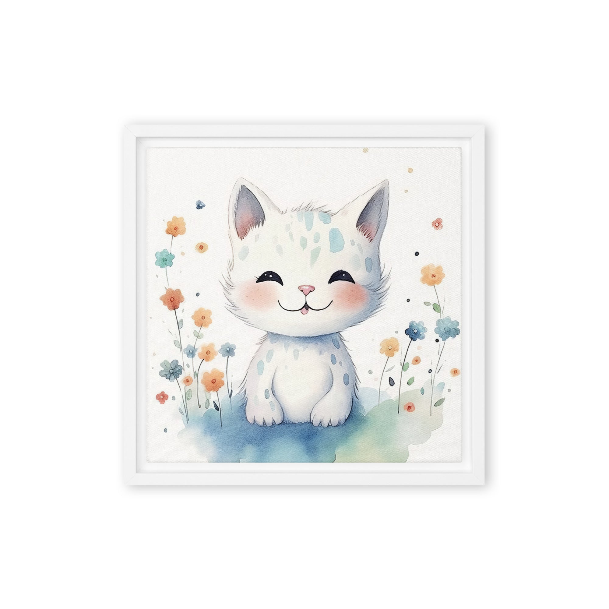 Cat Art Framed canvas