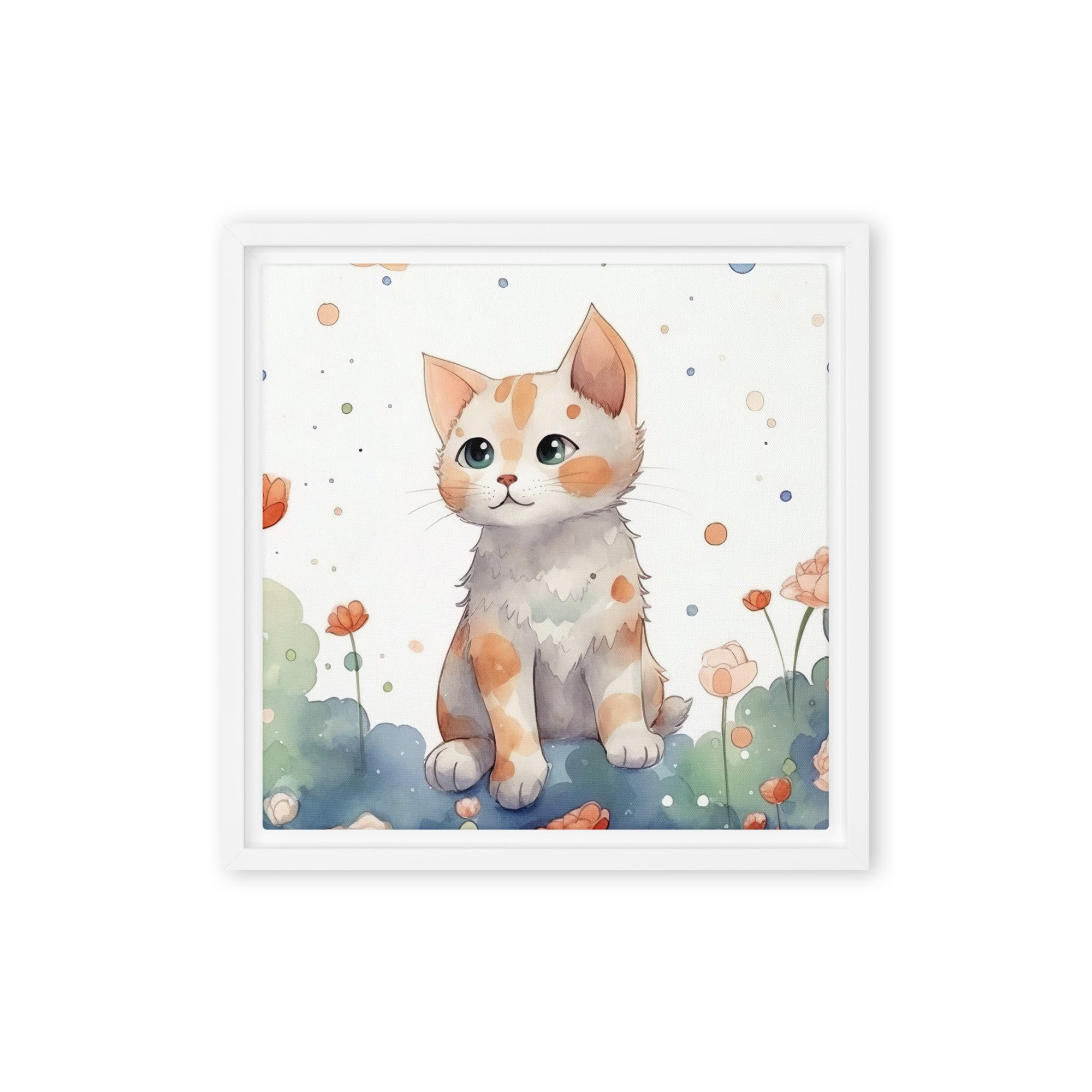 Cat Art Framed canvas