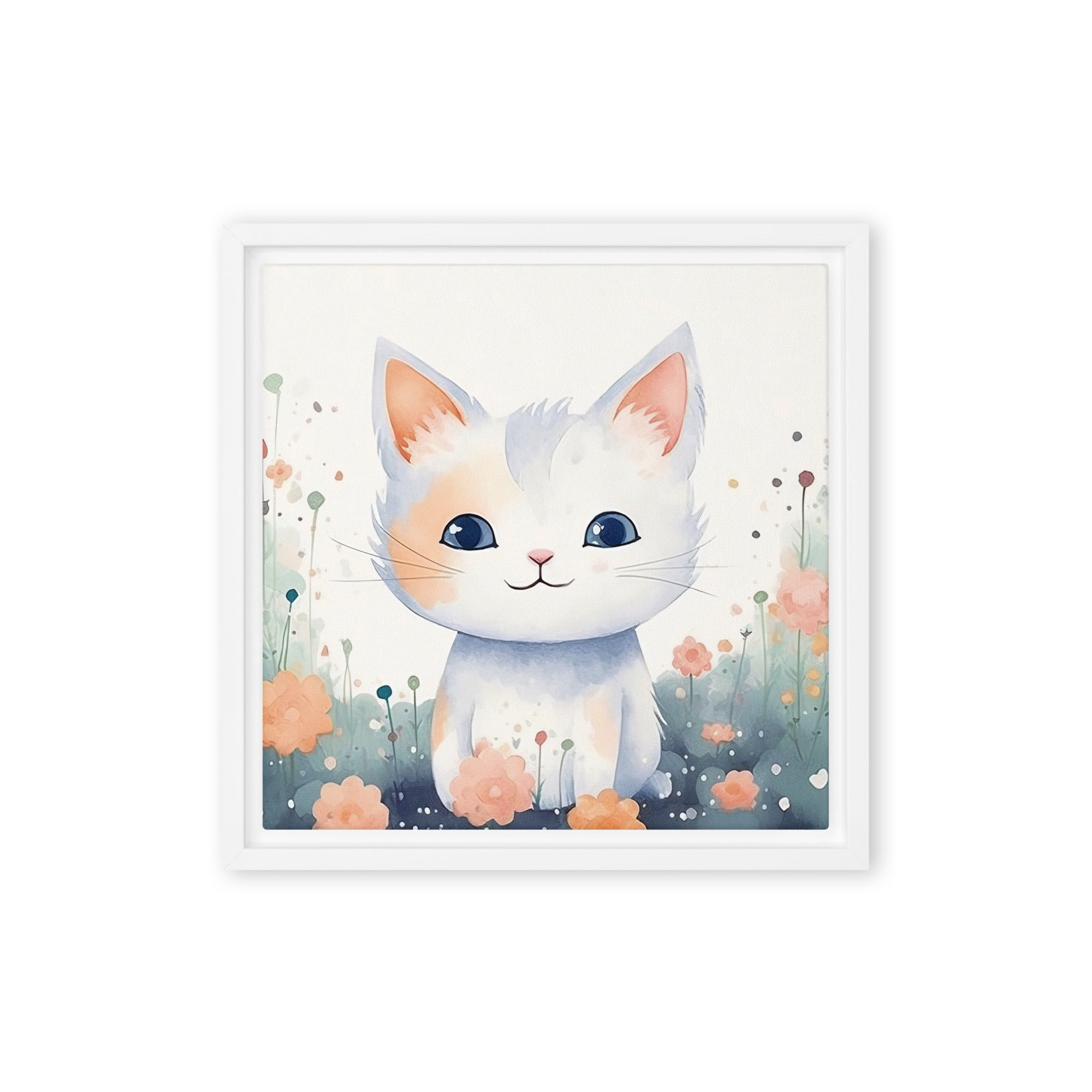 Cat Art Framed canvas