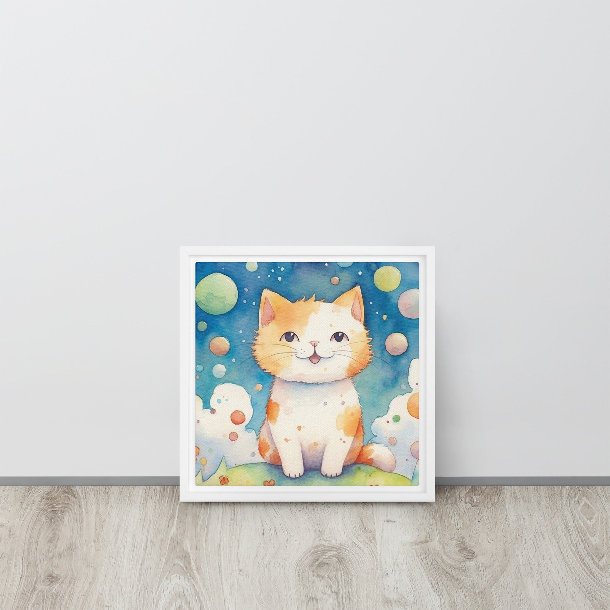 Cat Art Framed canvas