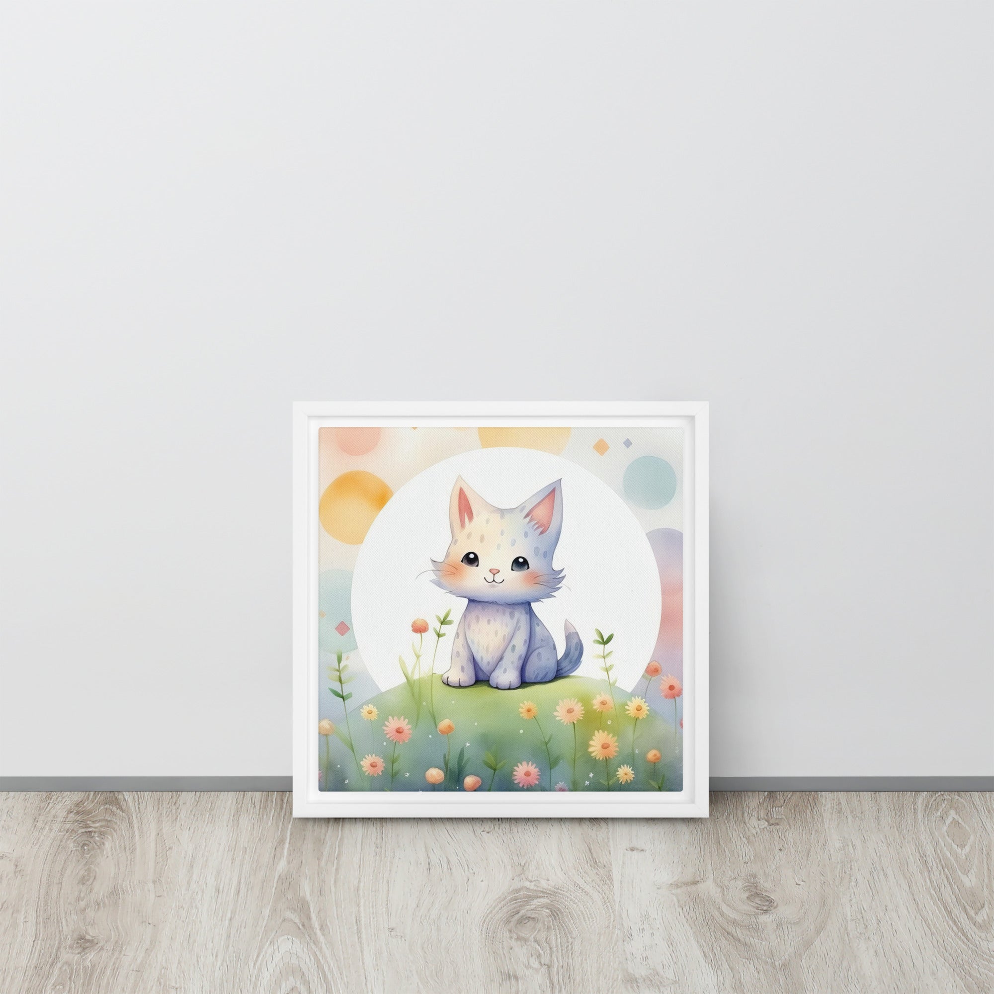 Cat Art Framed canvas