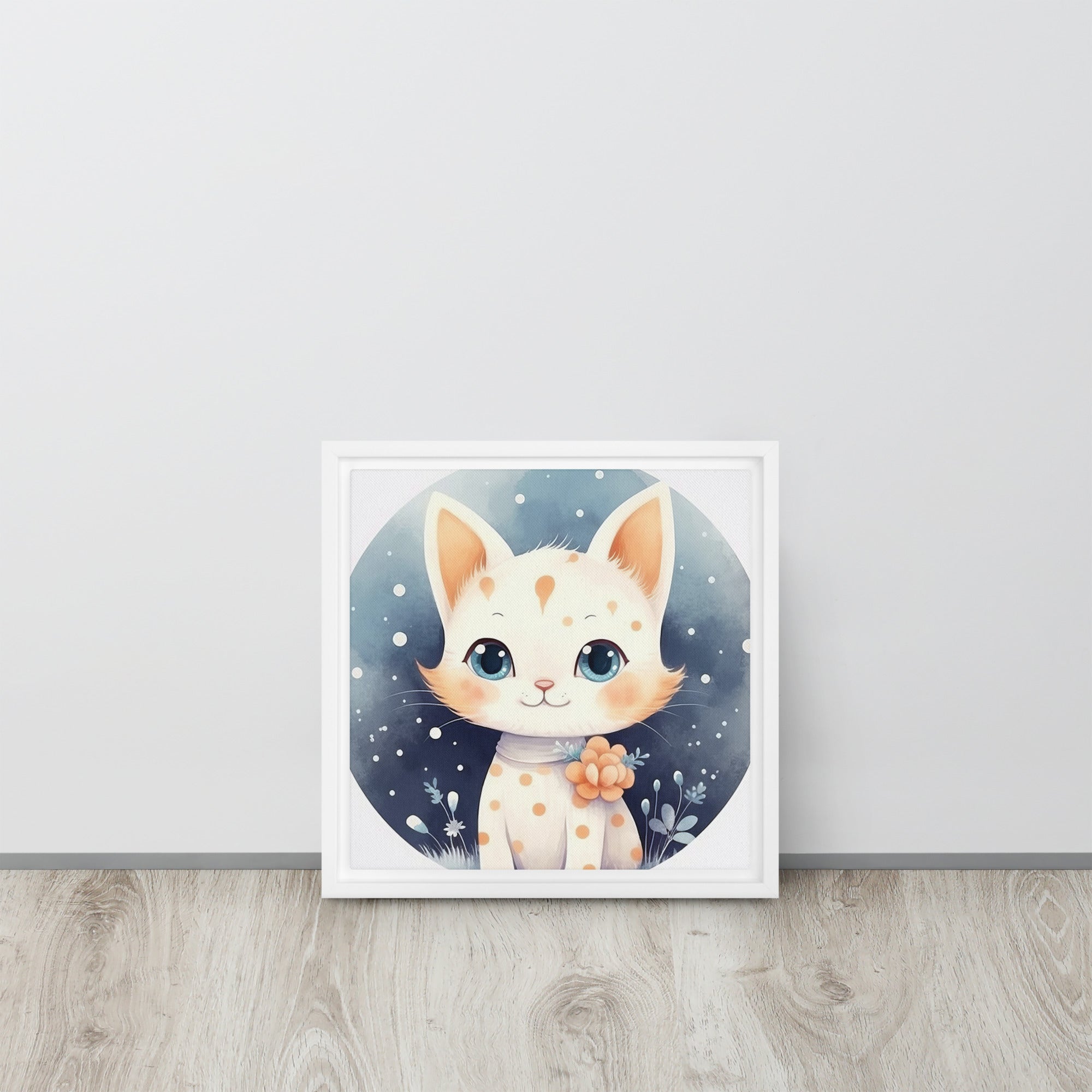 Cat Art Framed canvas