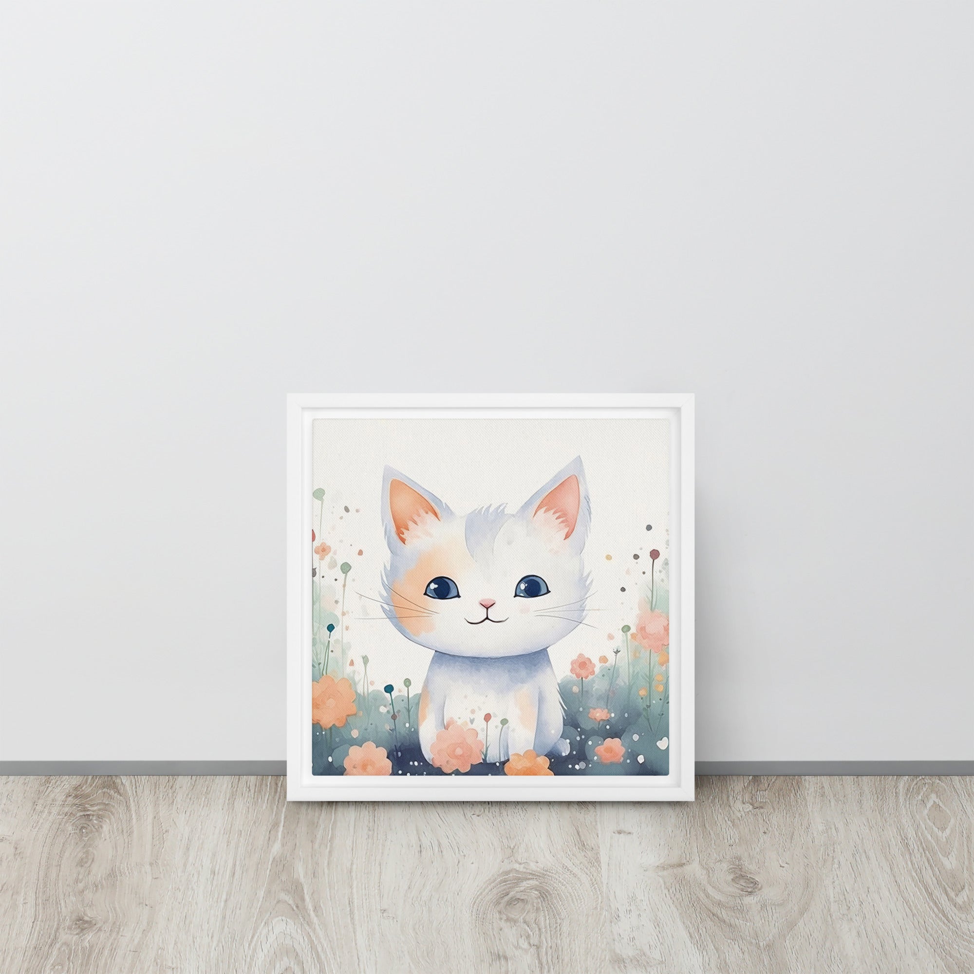 Cat Art Framed canvas