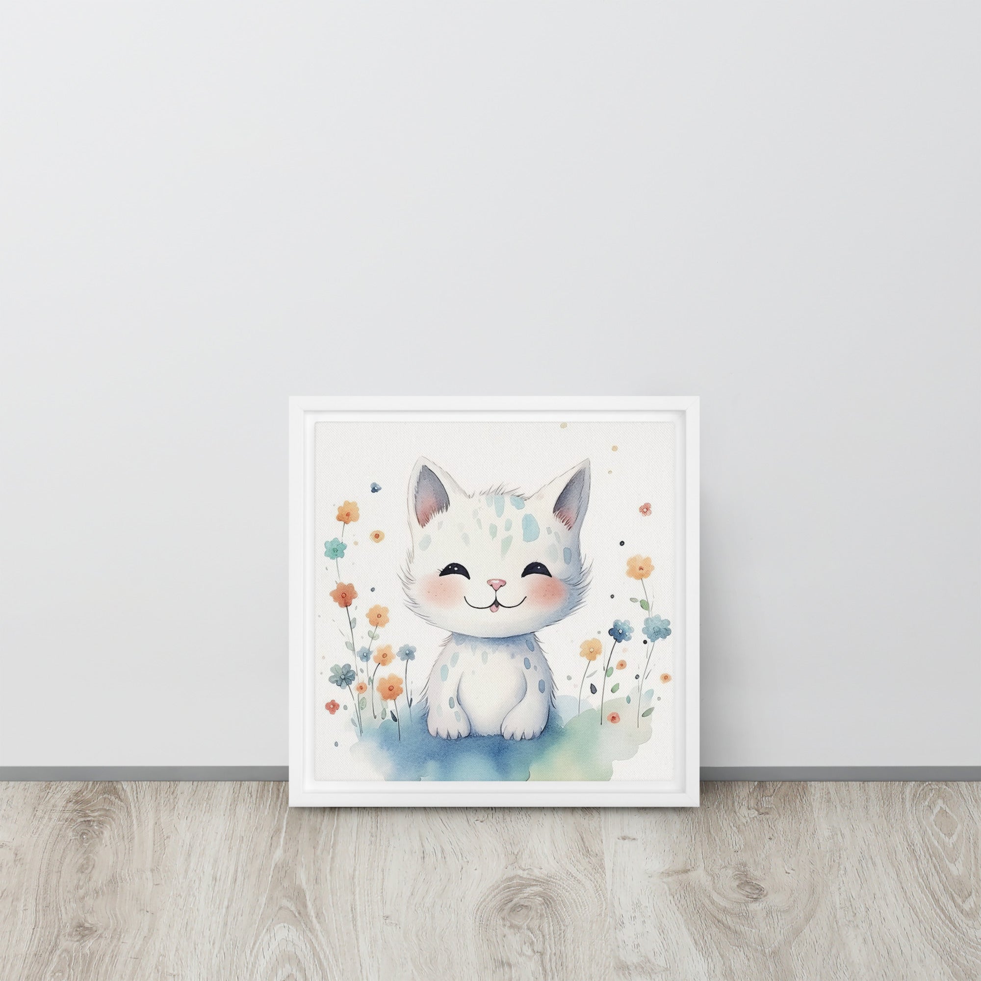 Cat Art Framed canvas