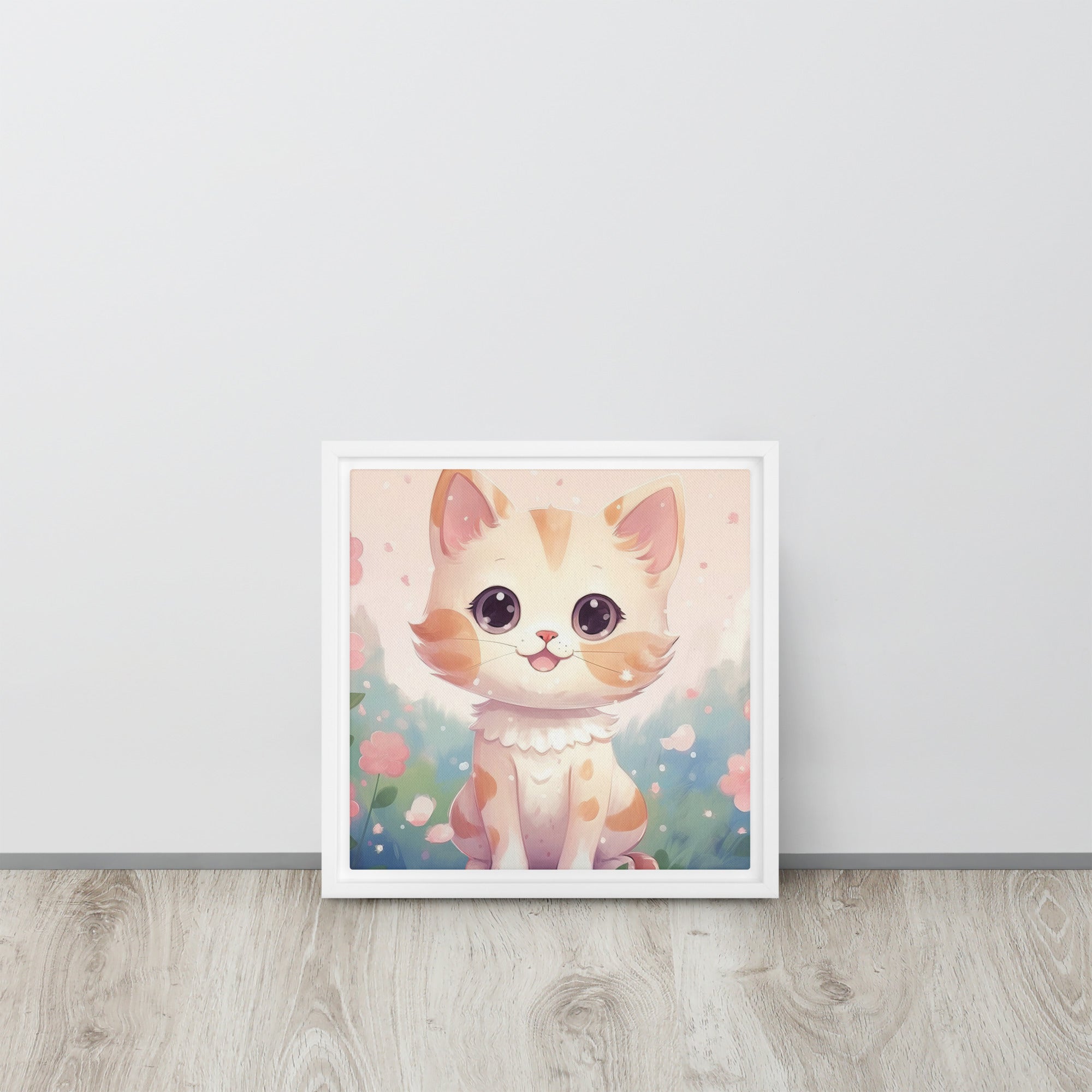 Cat Nursery Art Watercolor