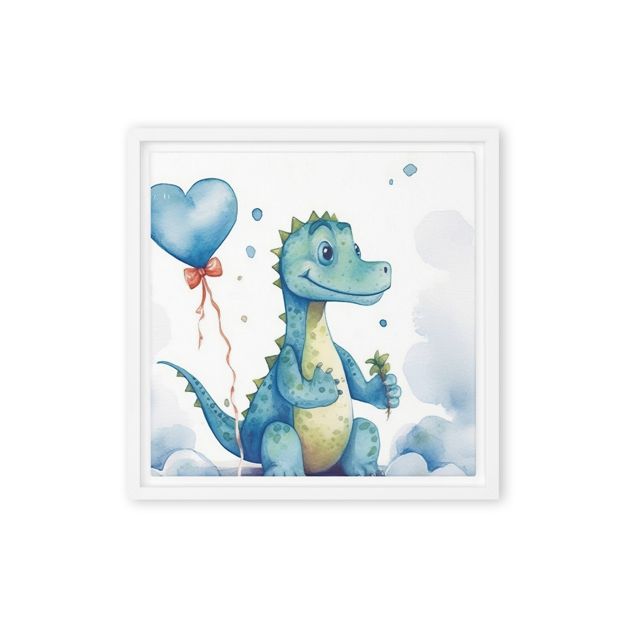 Dinosaur Art Framed Canvas