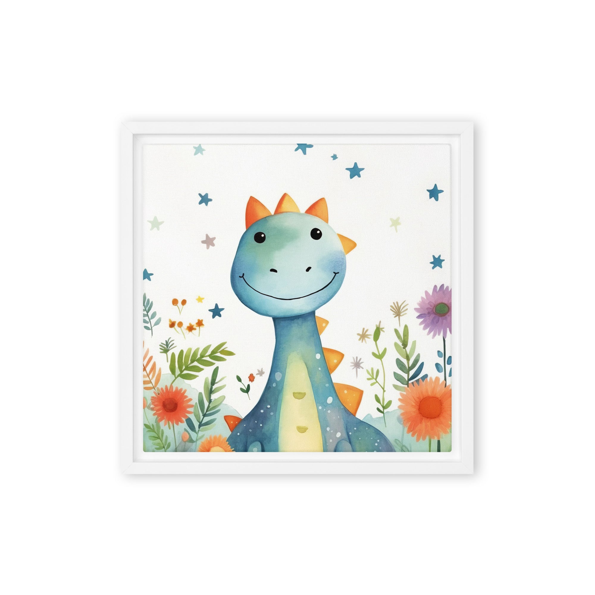 Dinosaur Art Framed Canvas