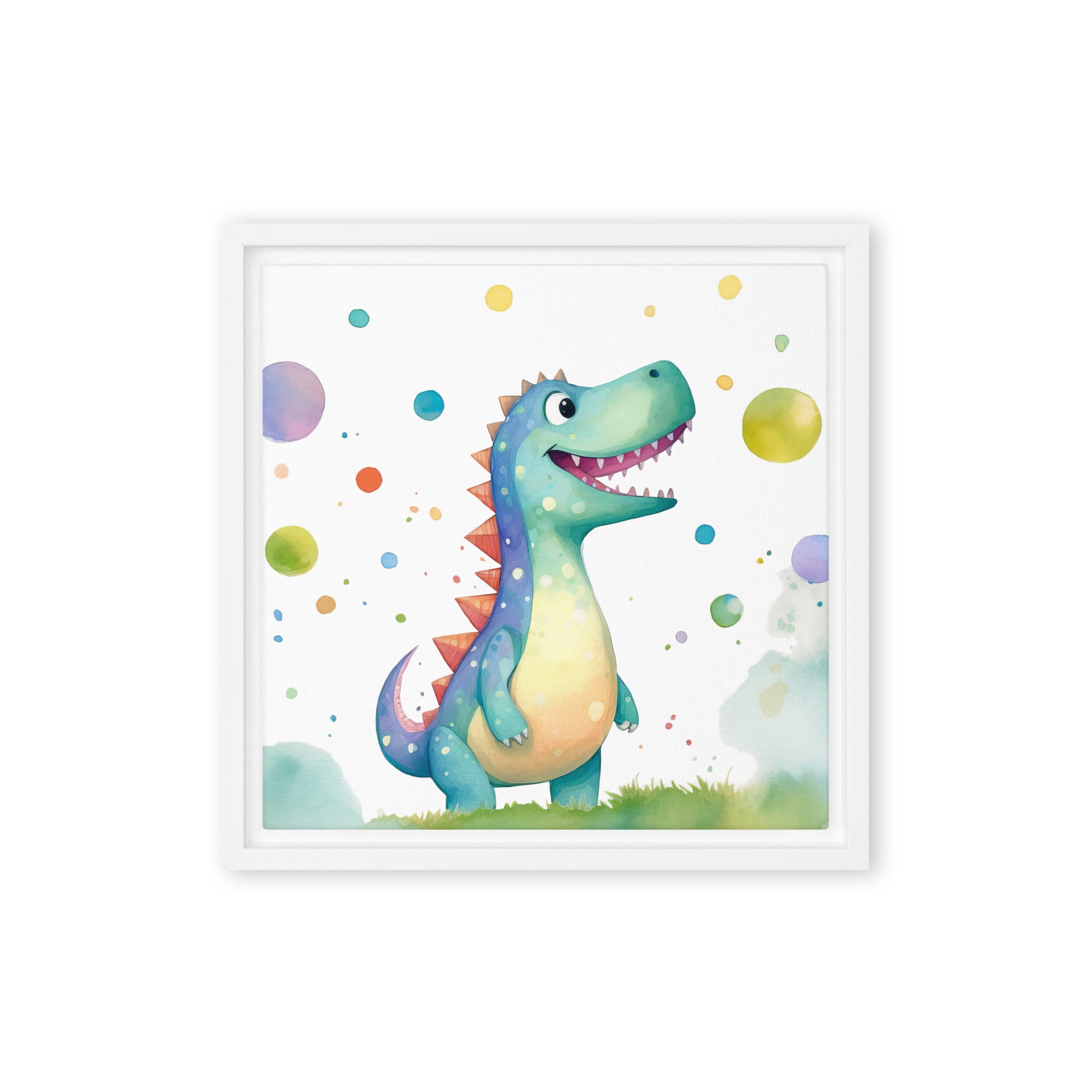 Dinosaur Art Framed canvas