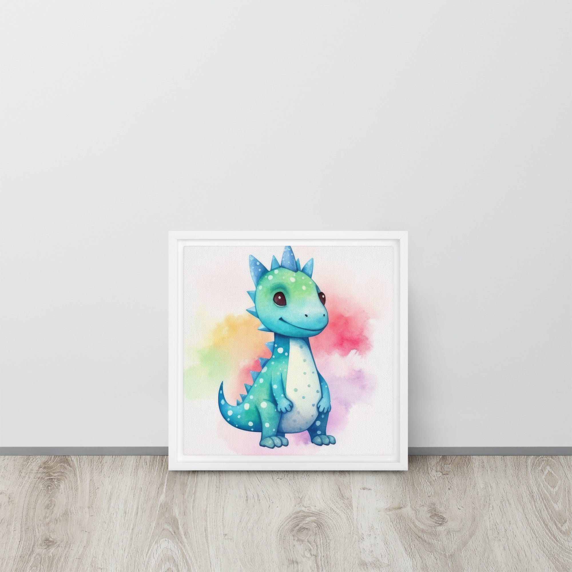 Dinosaur Art Framed Canvas