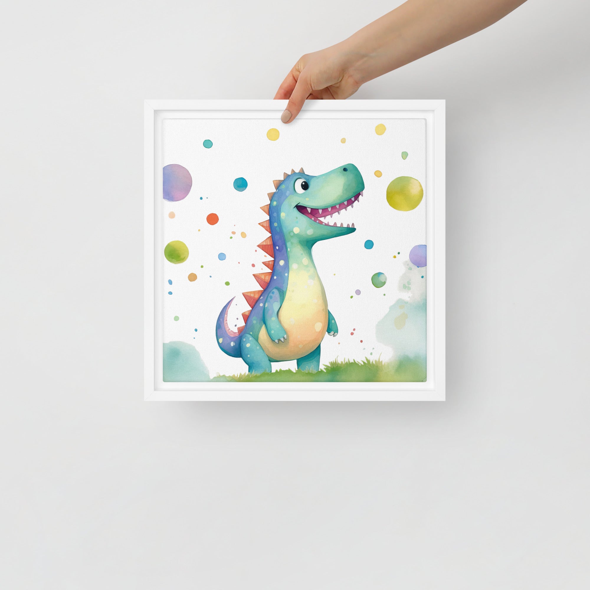 Dinosaur Art Framed canvas