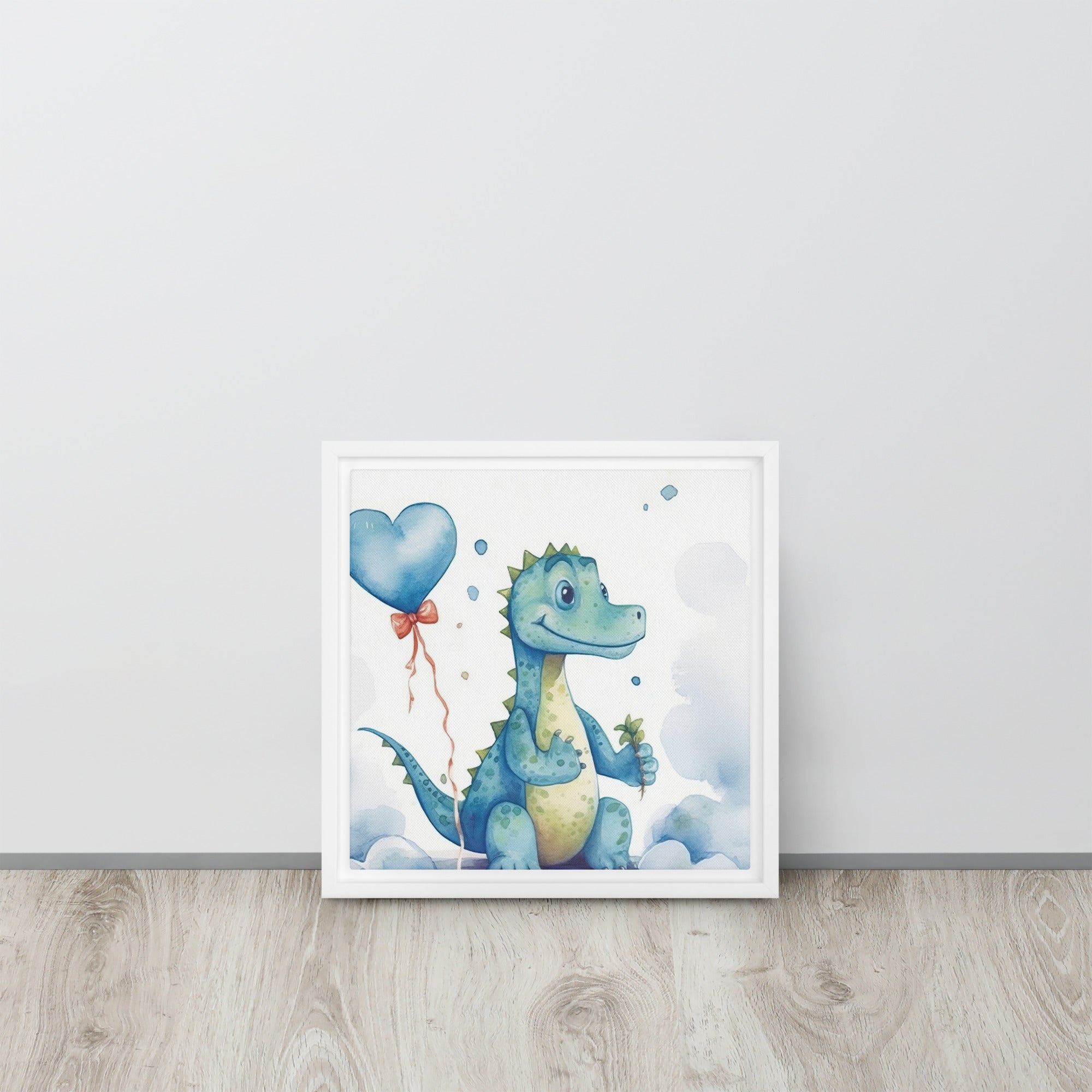 Dinosaur Art Framed Canvas