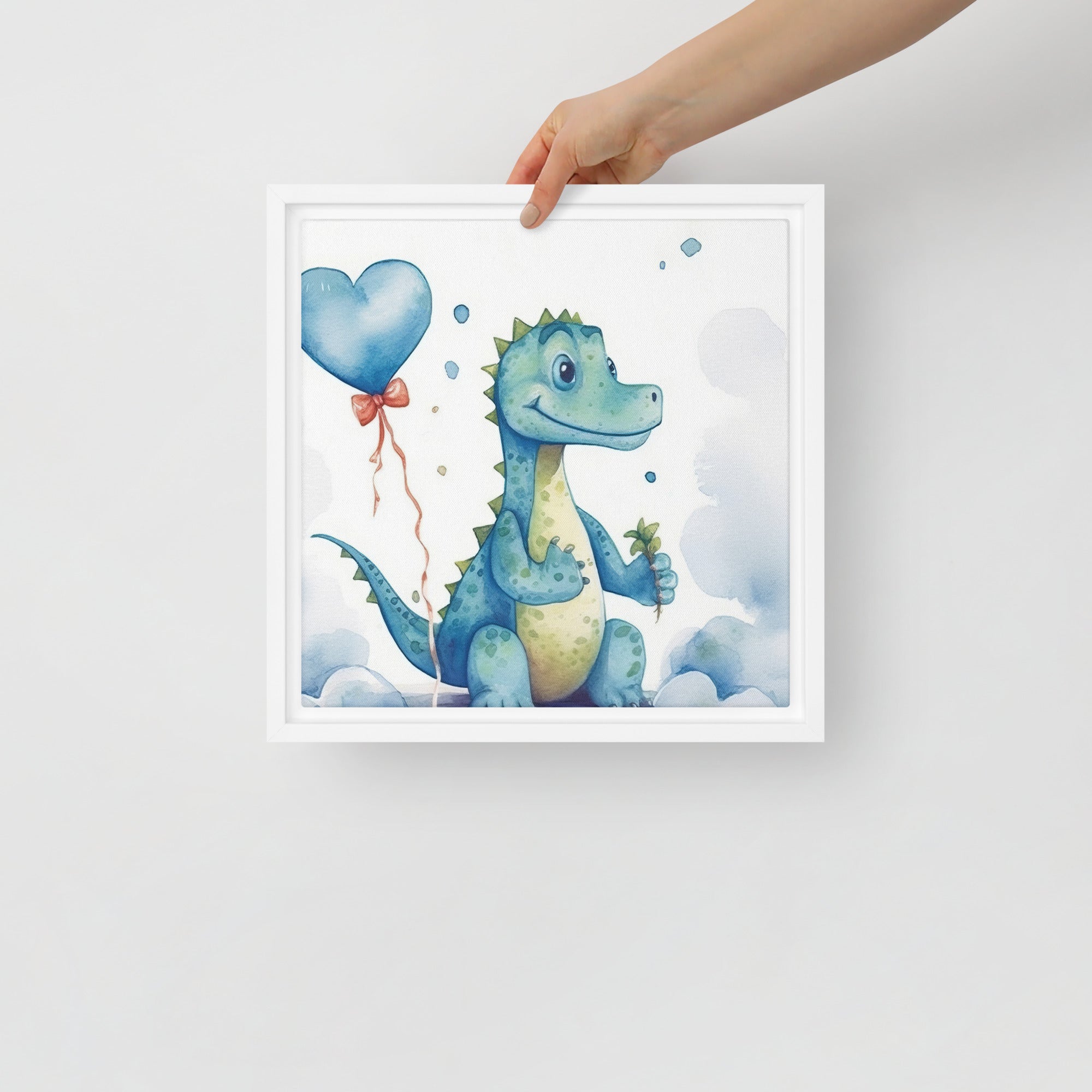 Dinosaur Art Framed Canvas