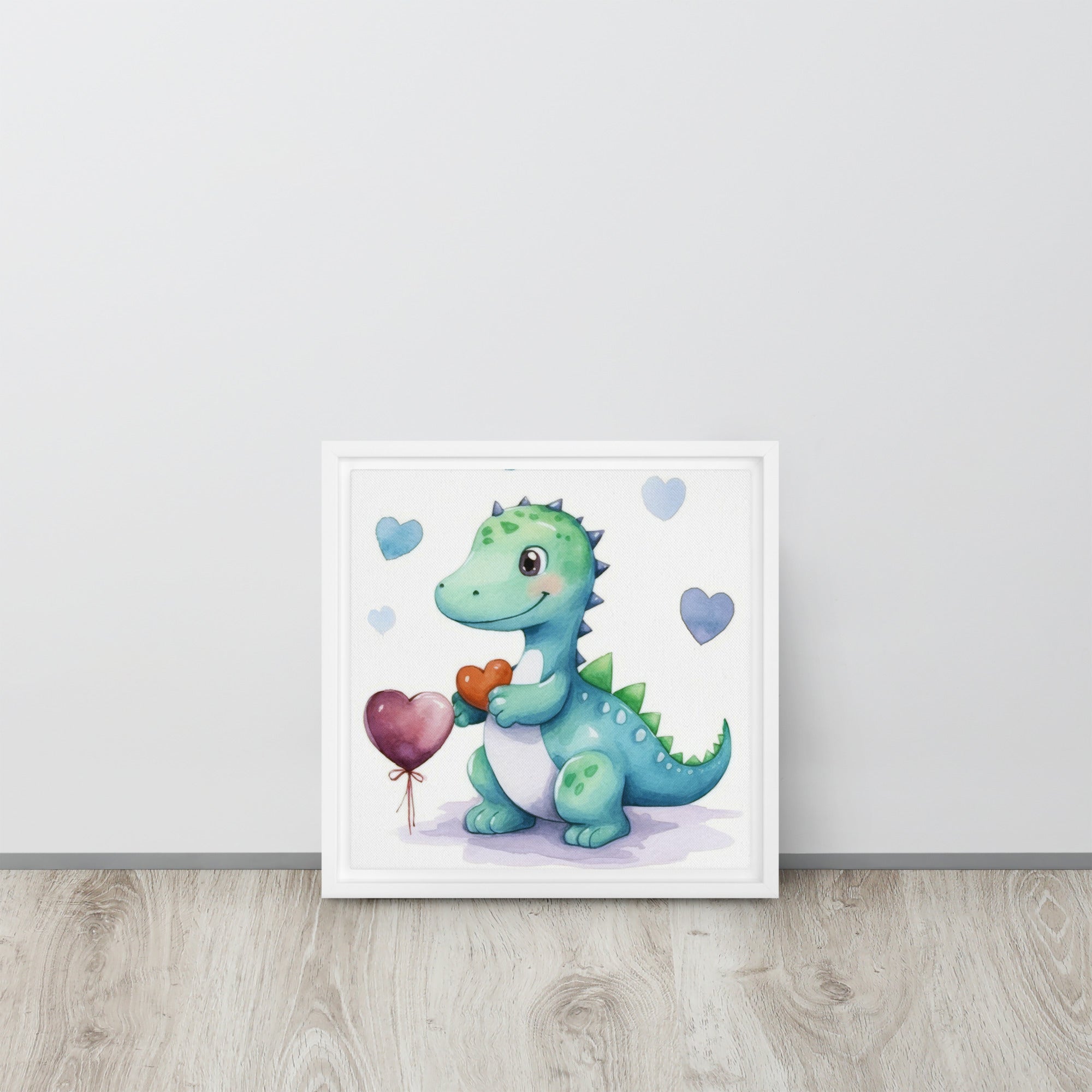 Dinosaur Art Framed Canvas