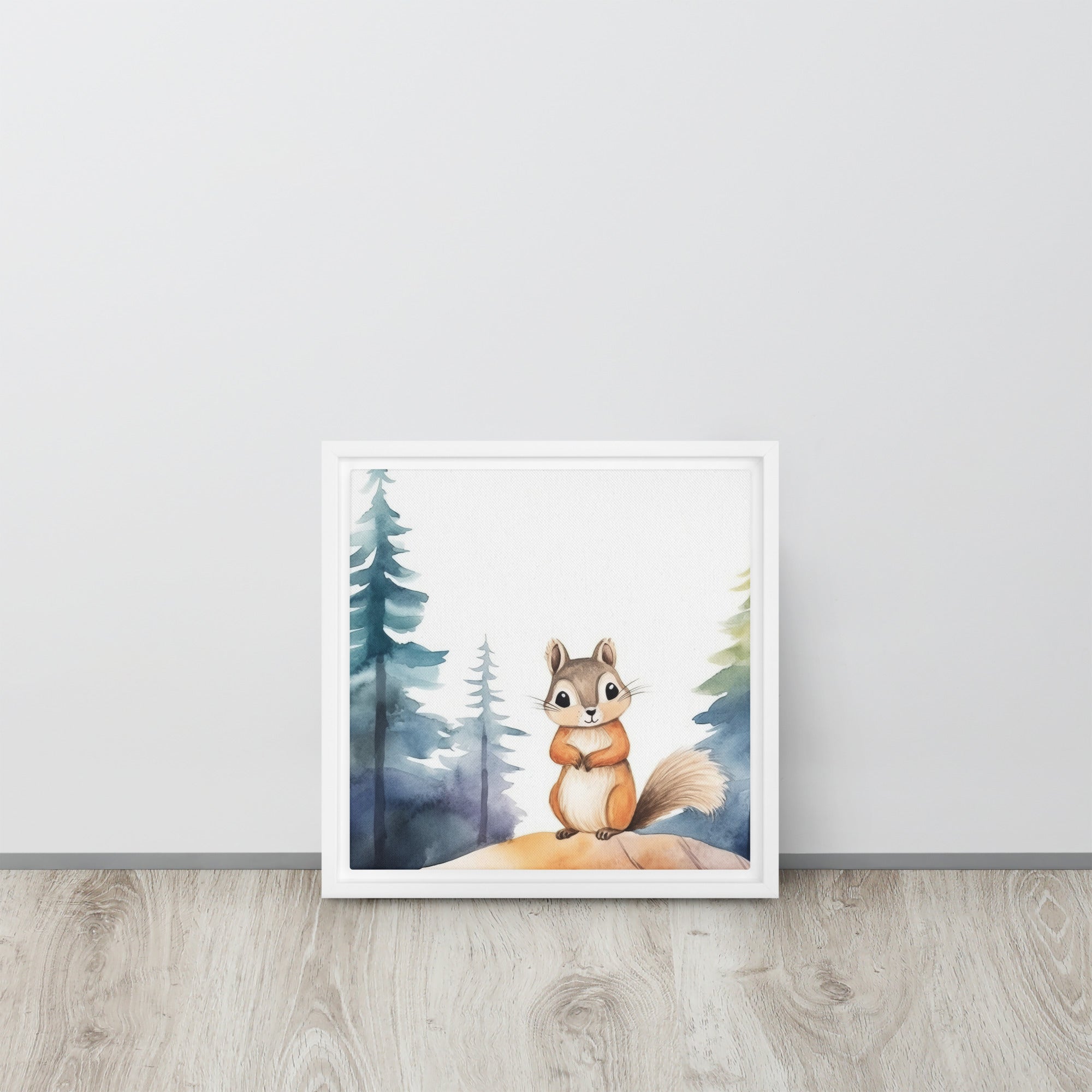 Chipmunk Art Framed canvas