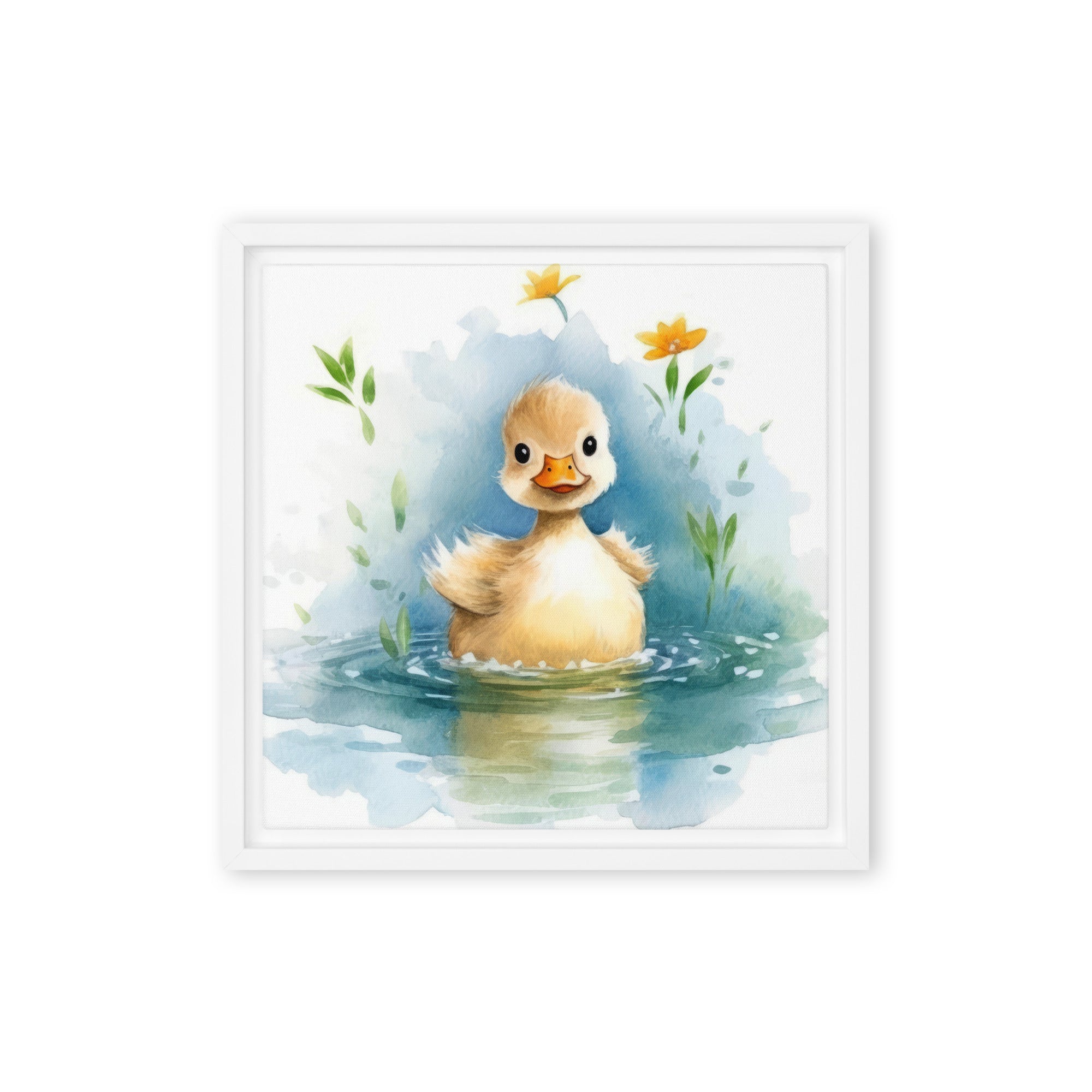 Duck Art Framed Canvas