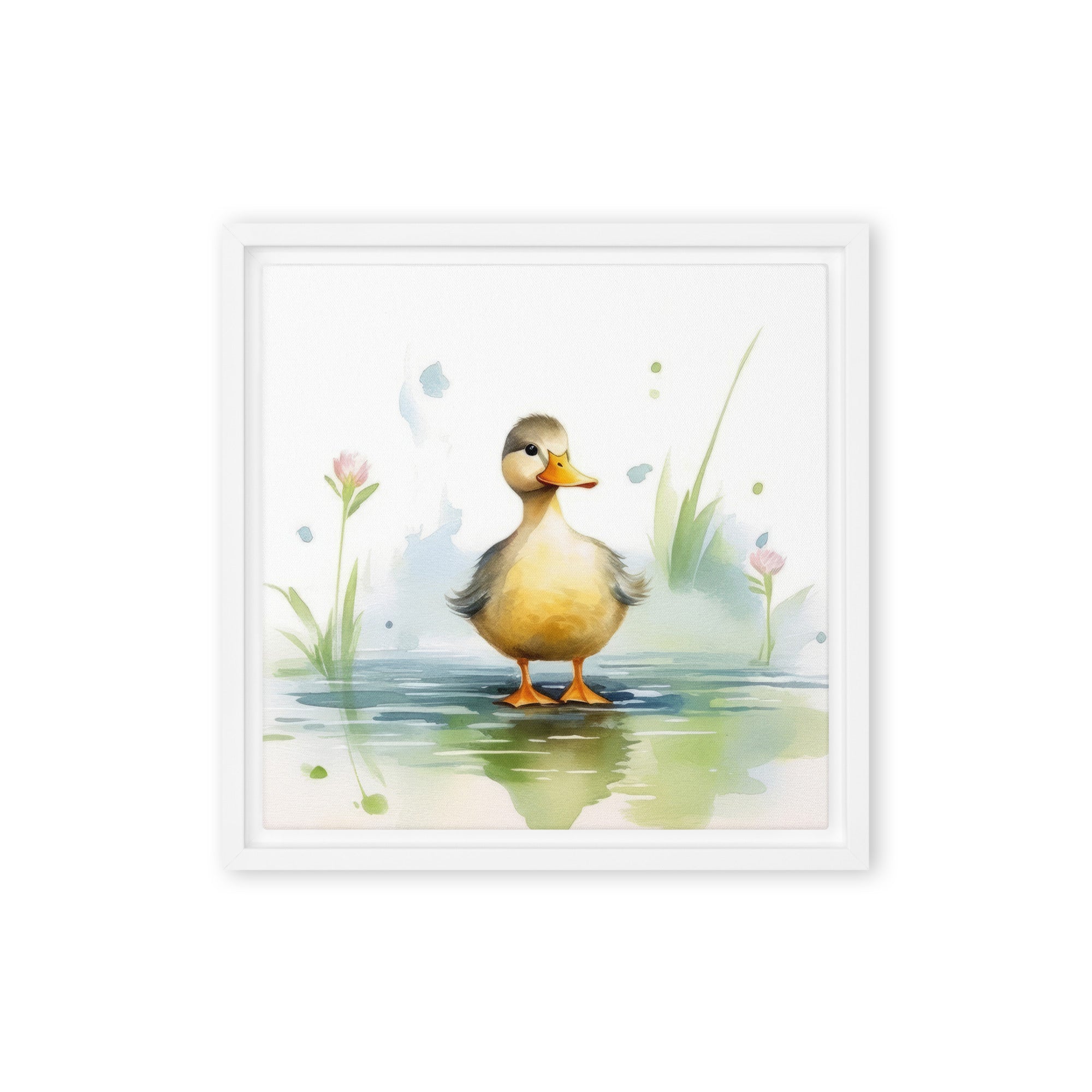 Duck Art Framed Canvas