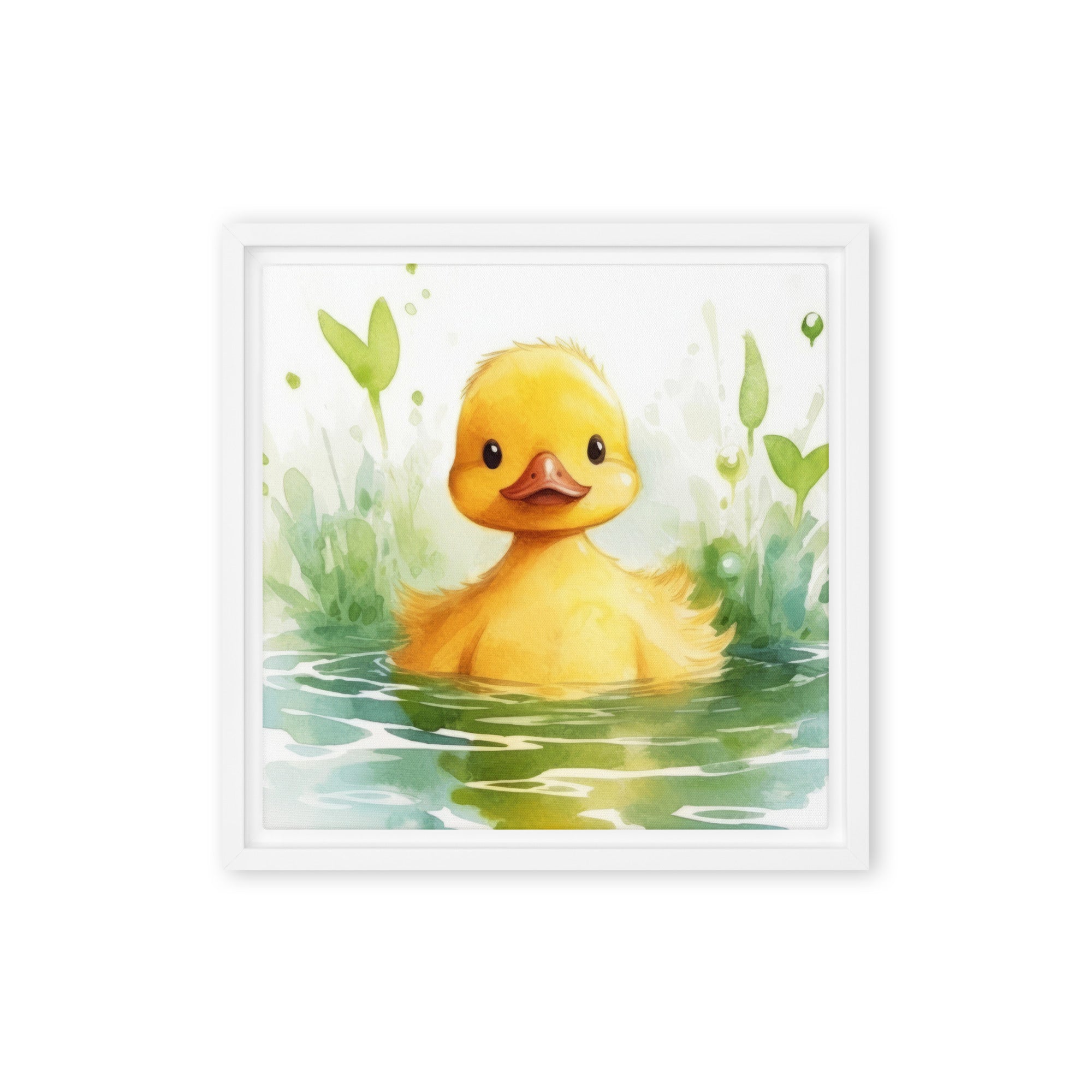 Duck Art Framed Canvas