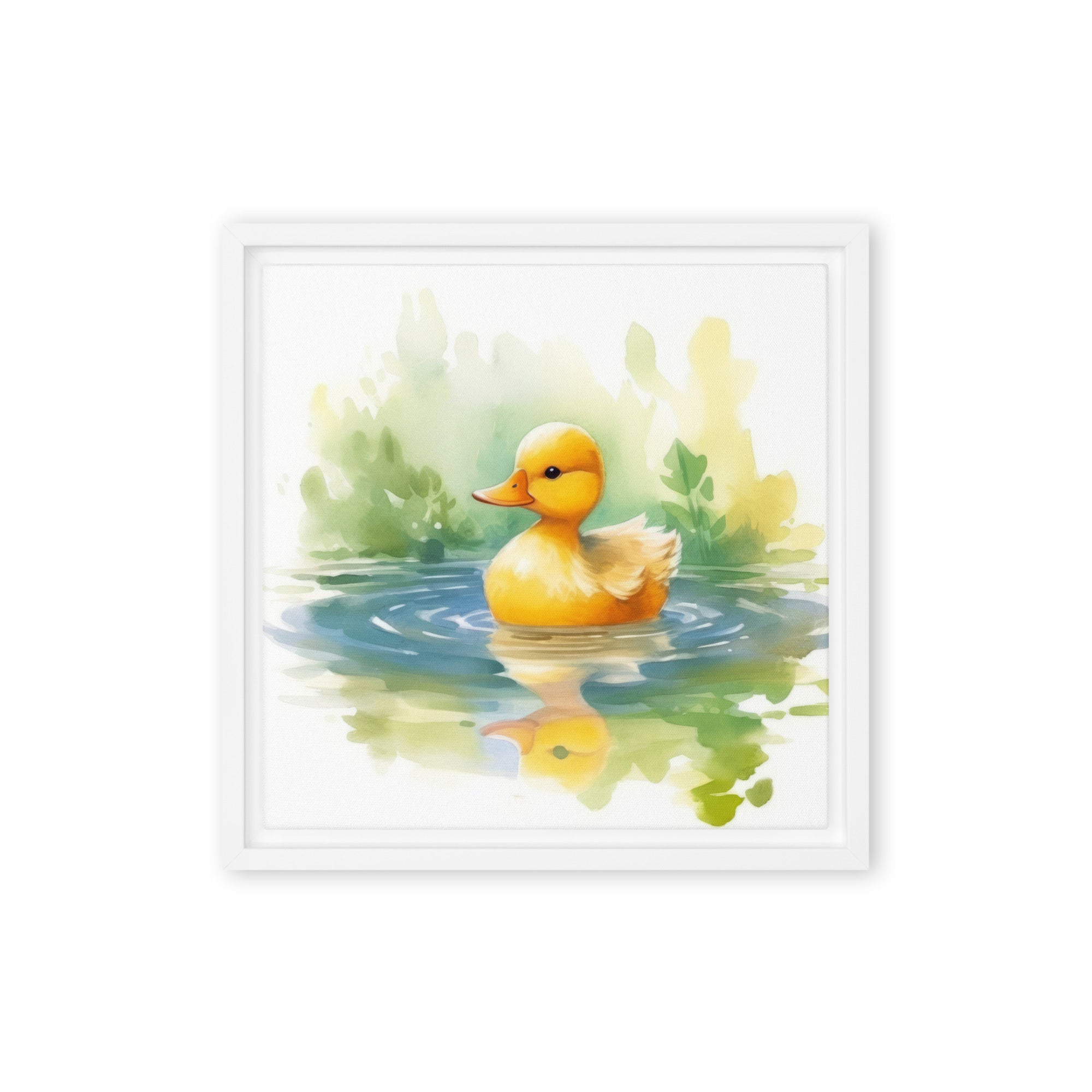 Duck Art Framed Canvas