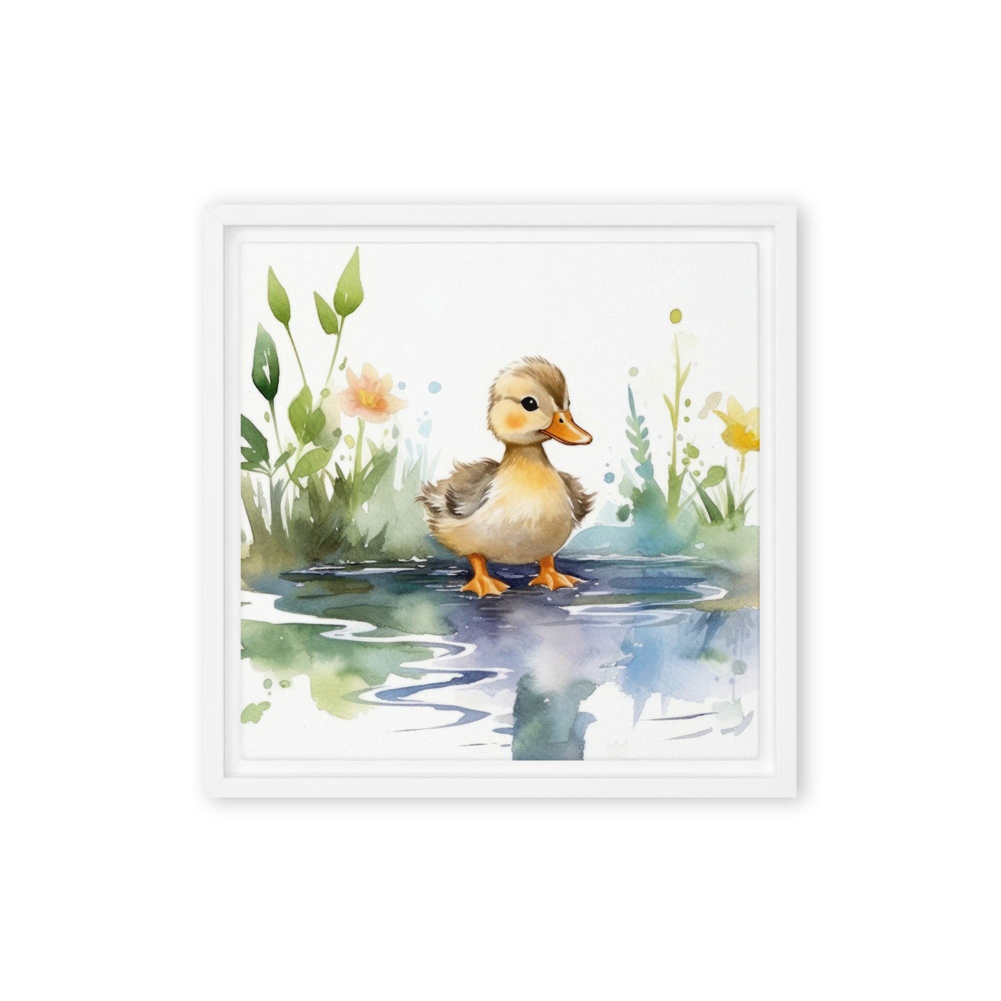 Duck Art Framed Canvas